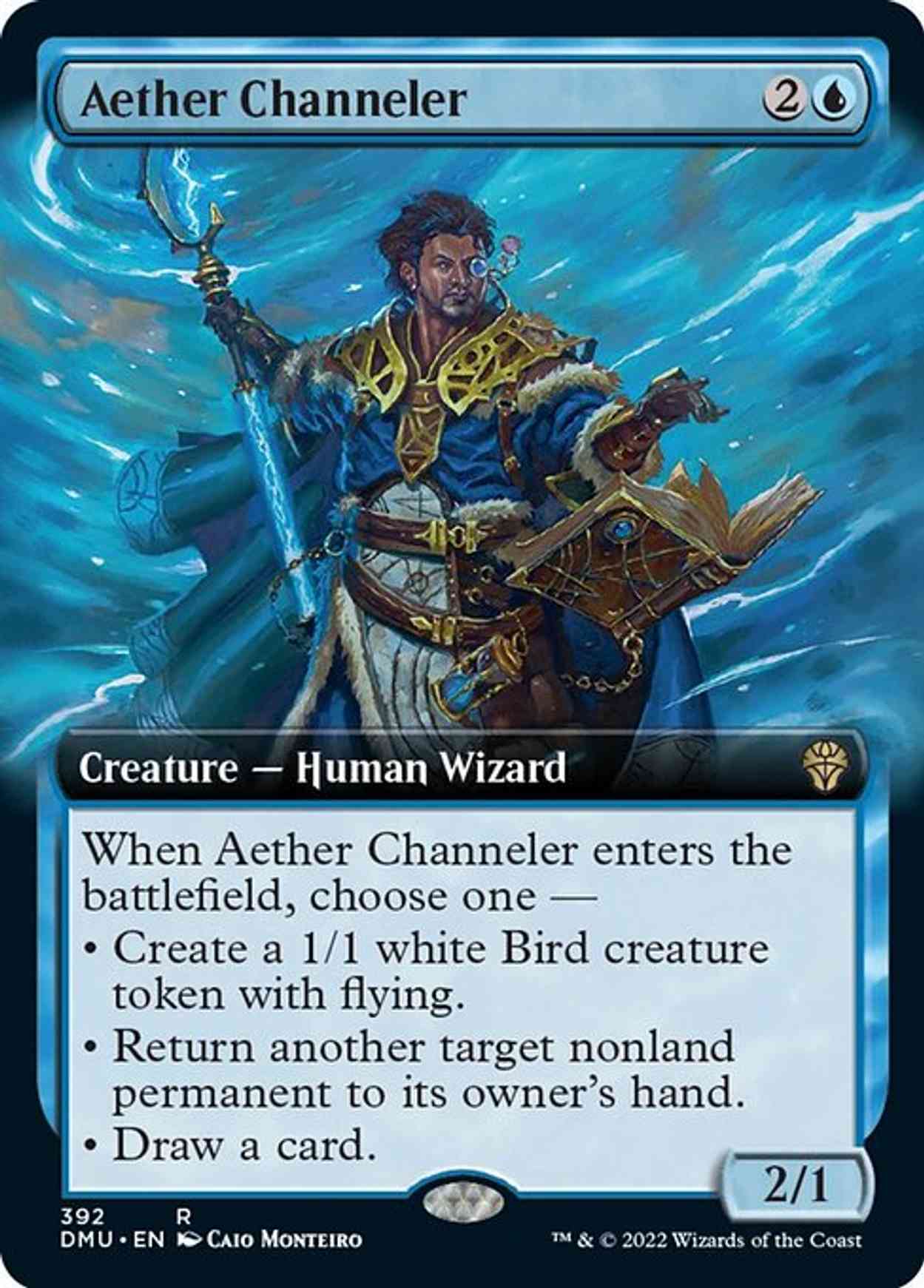 Aether Channeler (Extended Art) magic card front