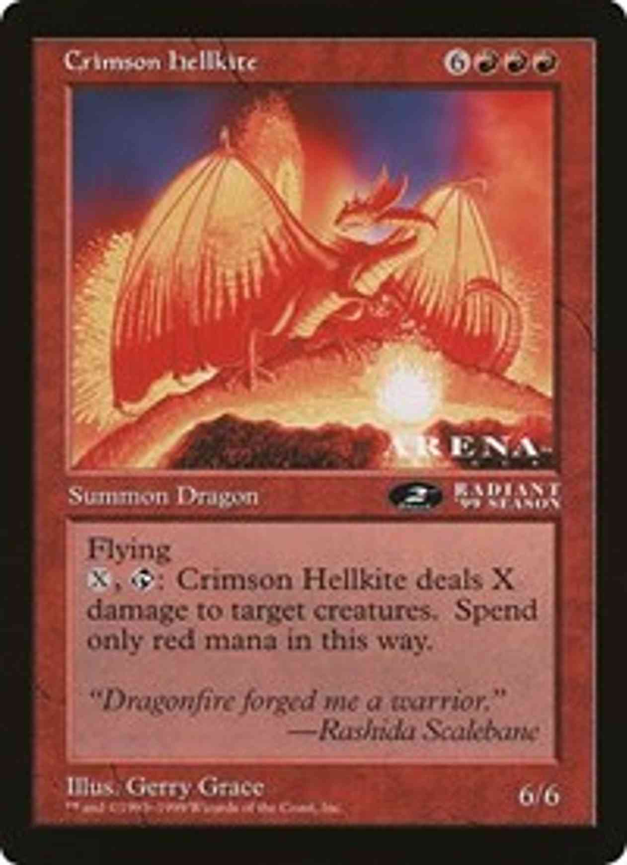 Crimson Hellkite (Oversized) magic card front