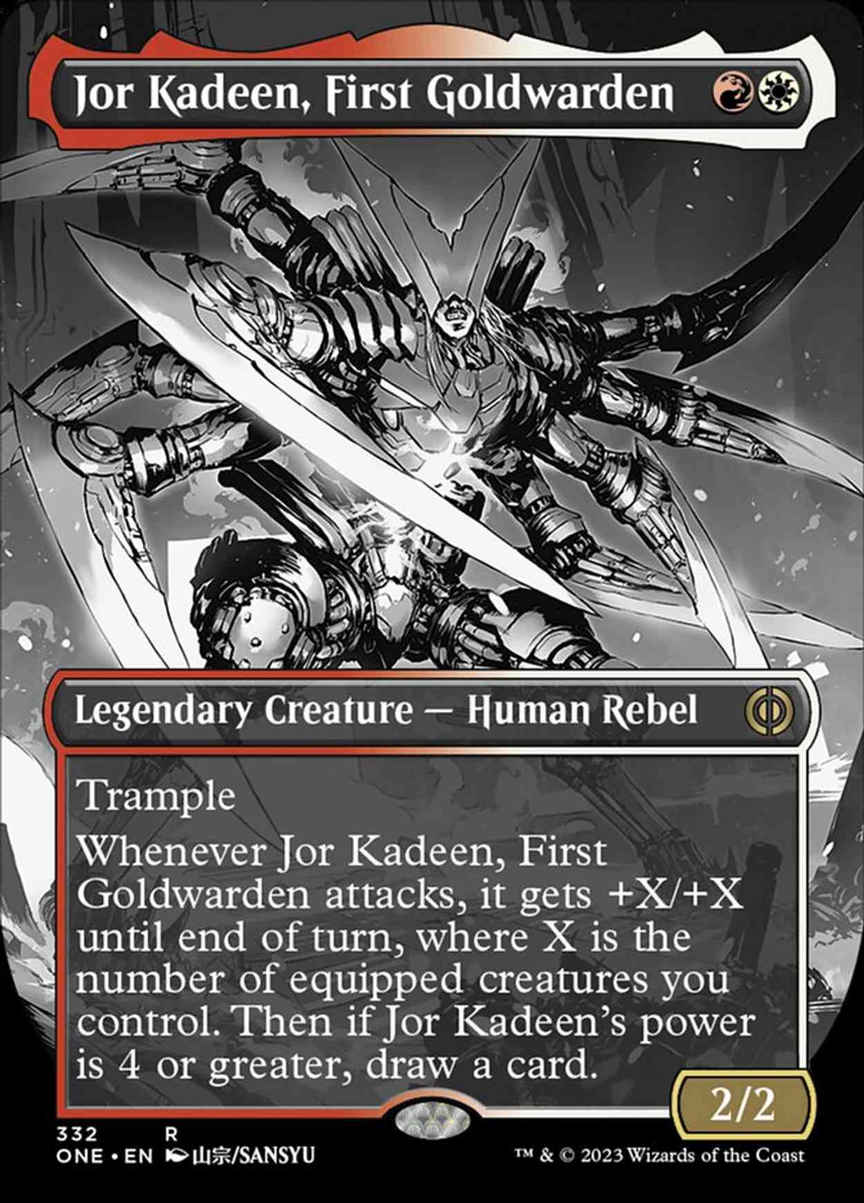 Jor Kadeen, First Goldwarden (Borderless) magic card front