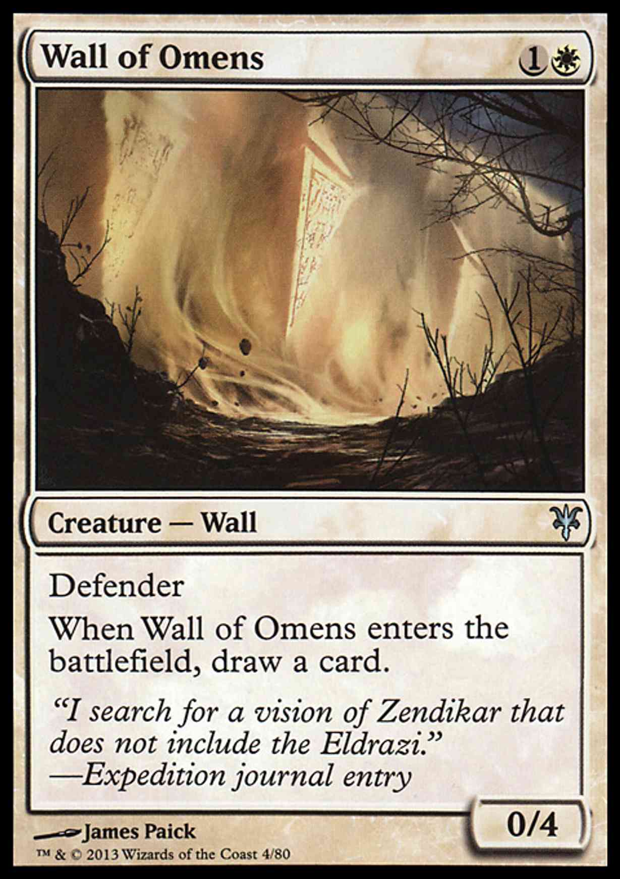 Wall of Omens magic card front