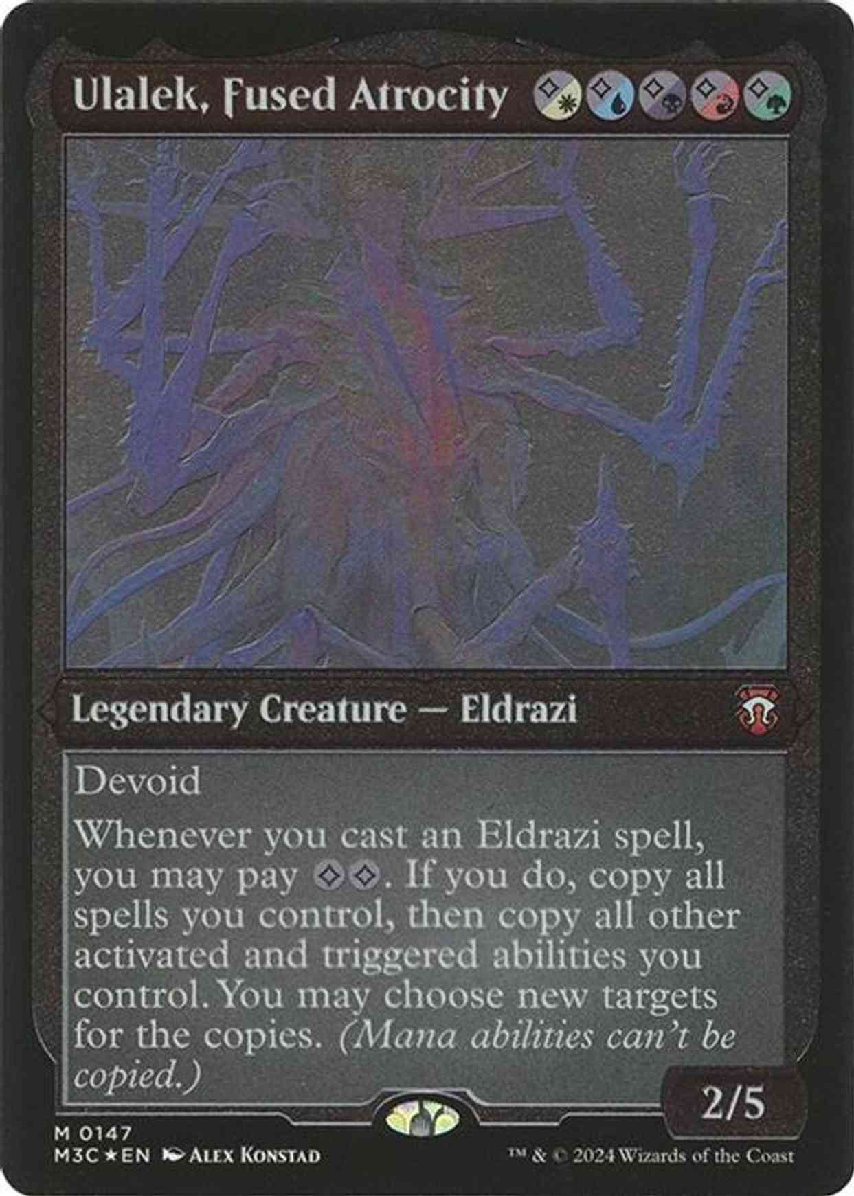 Ulalek, Fused Atrocity (Display Commander) - Thick Stock magic card front