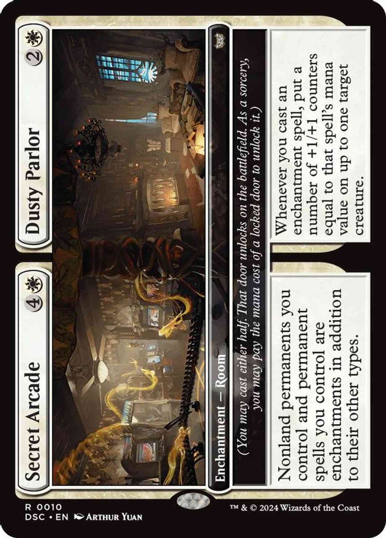 Secret Arcade // Dusty Parlor magic card front