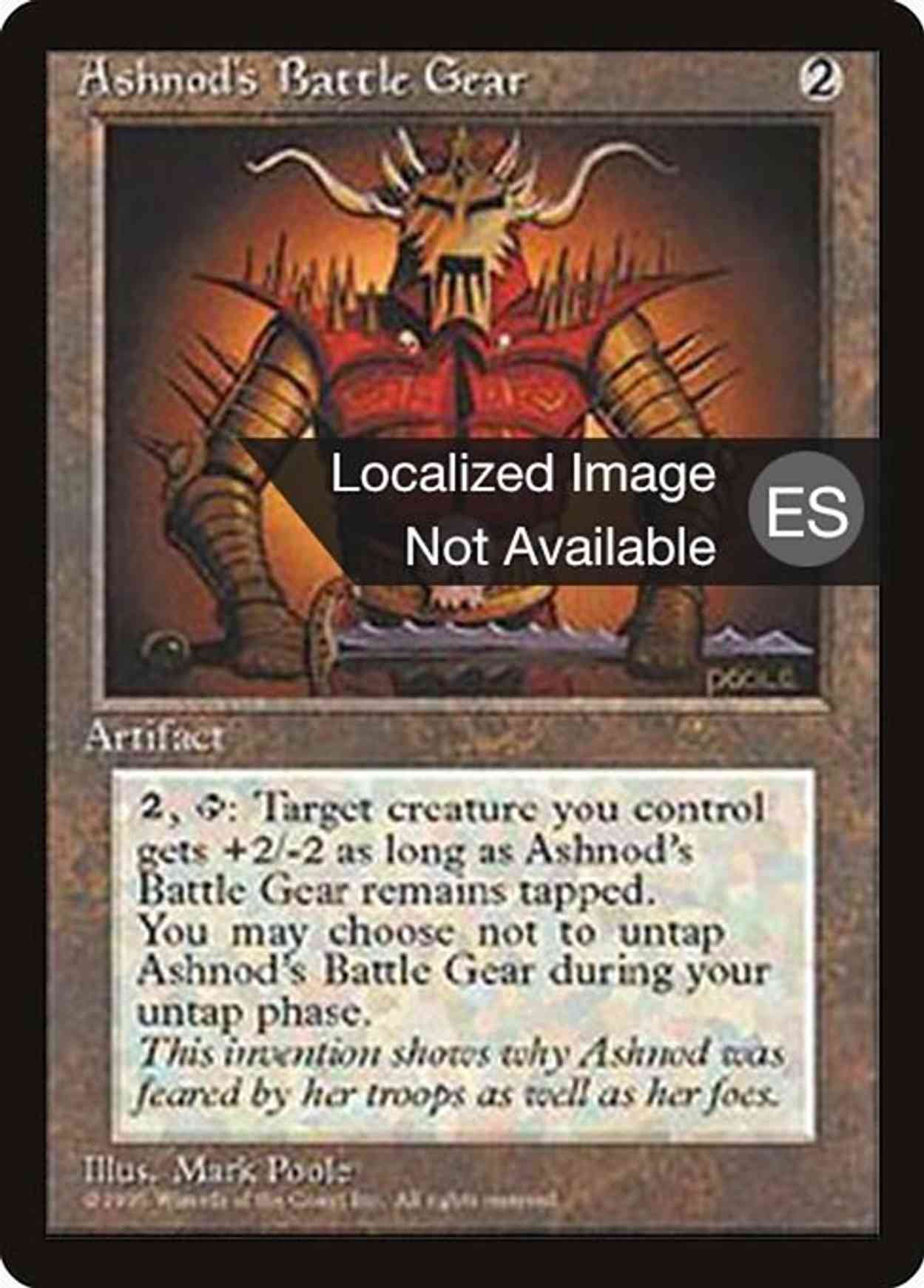 Ashnod's Battle Gear magic card front