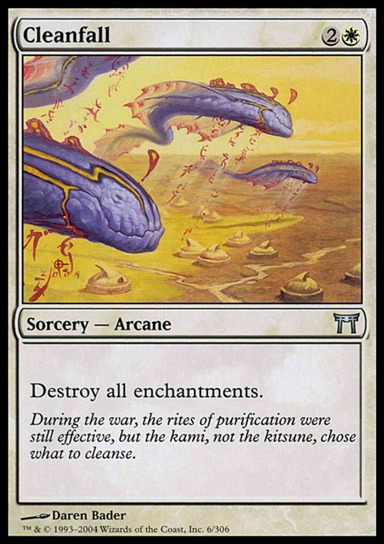 Cleanfall magic card front