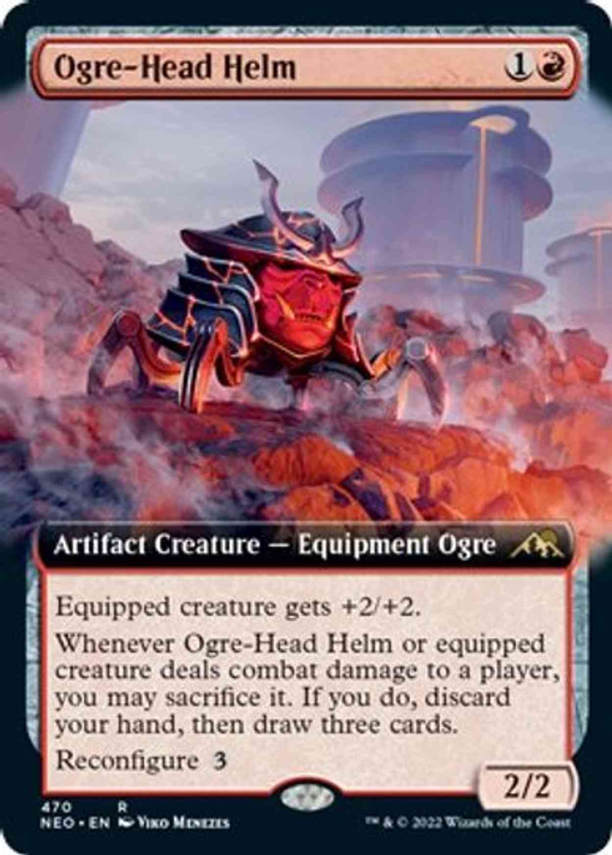 Ogre-Head Helm (Extended Art) magic card front