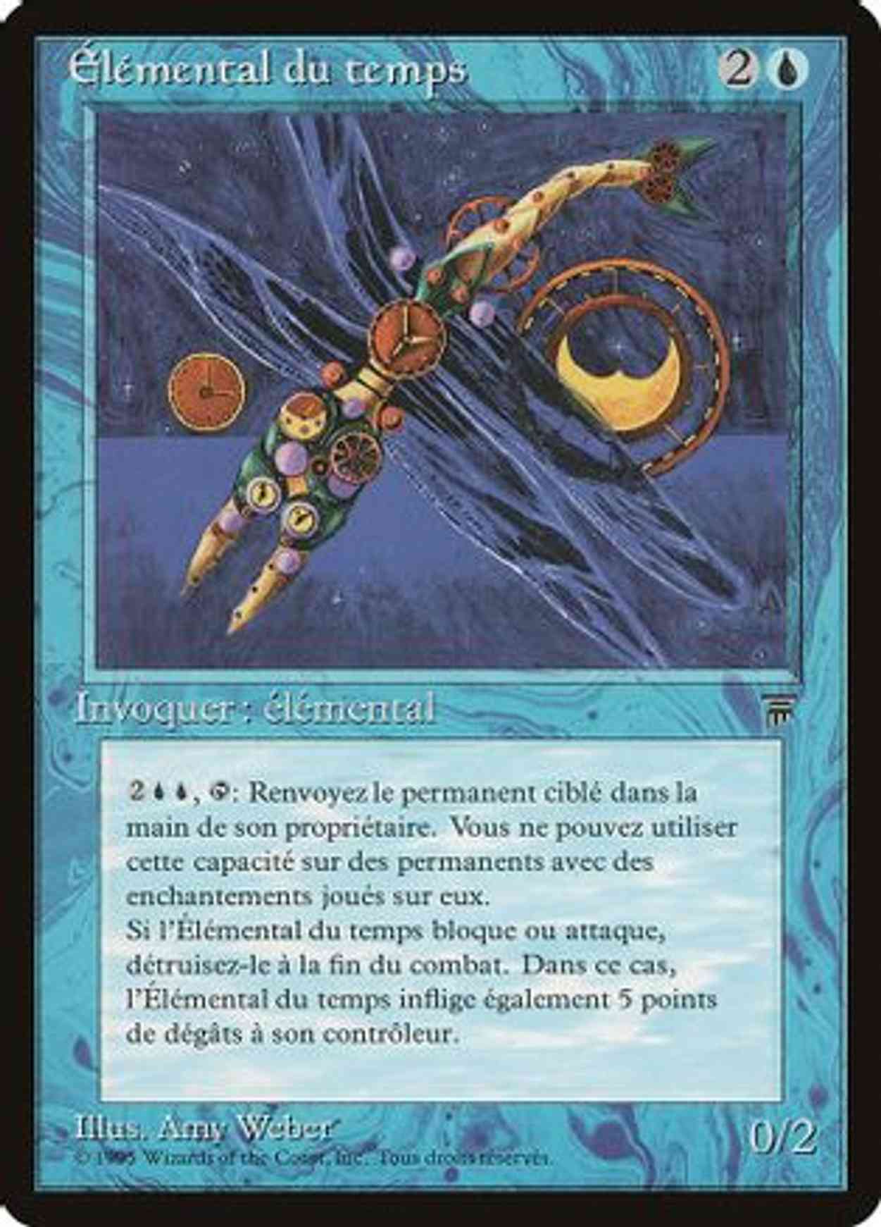 Time Elemental (French) - "Elemental du temps" magic card front