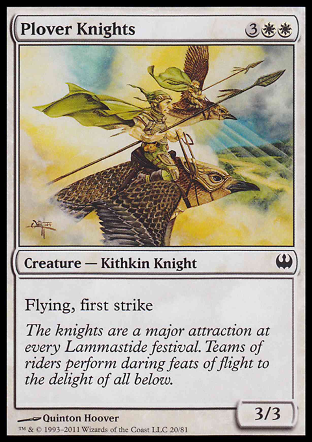 Plover Knights magic card front