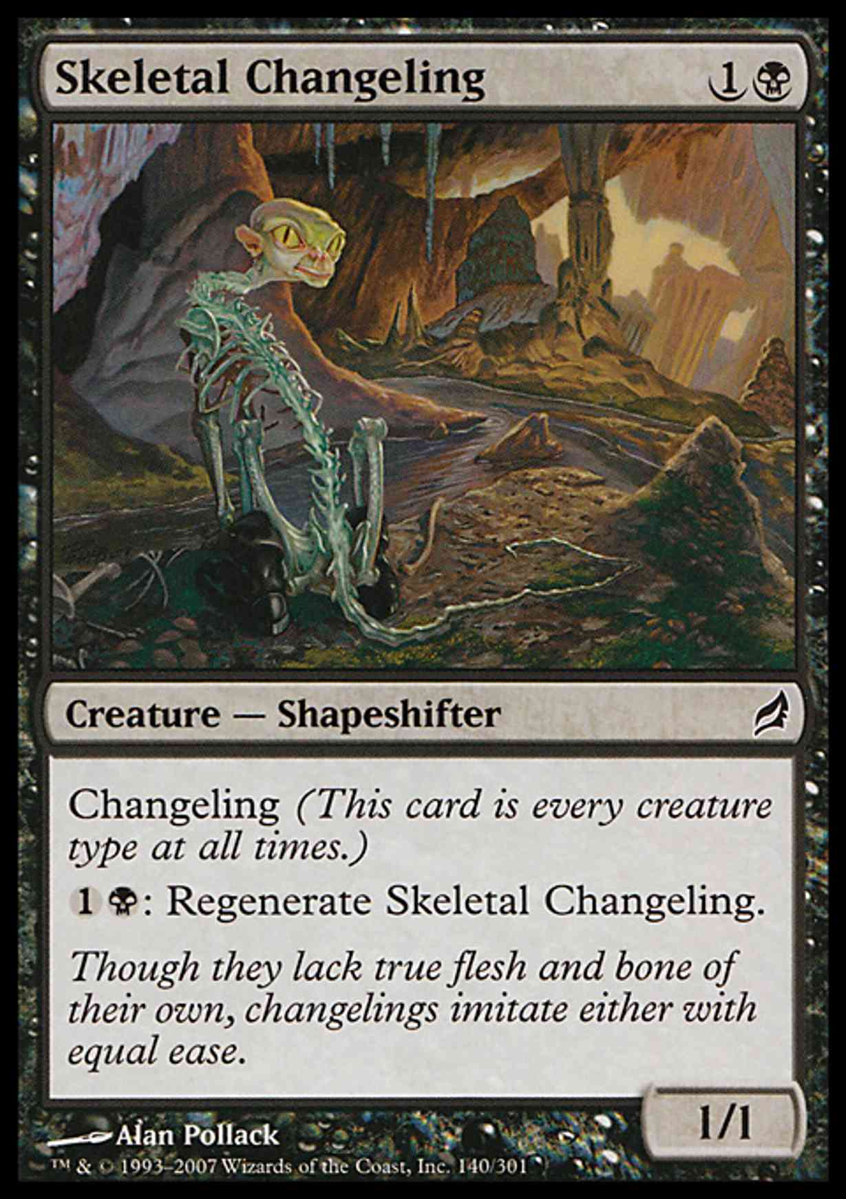 Skeletal Changeling magic card front