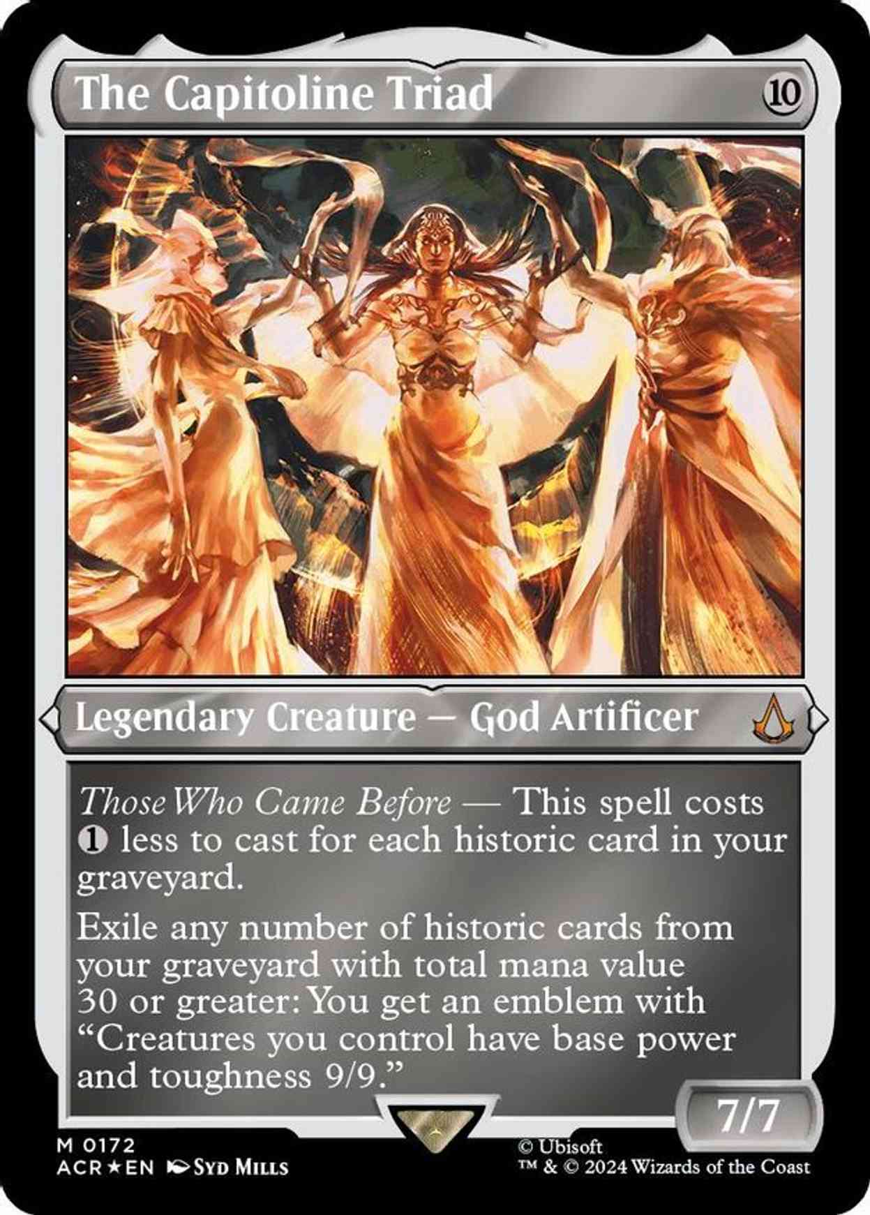 The Capitoline Triad (Foil Etched) magic card front