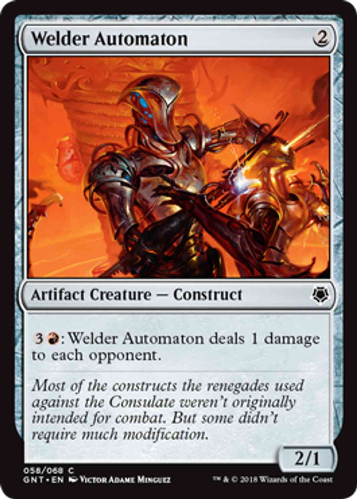 Welder Automaton magic card front