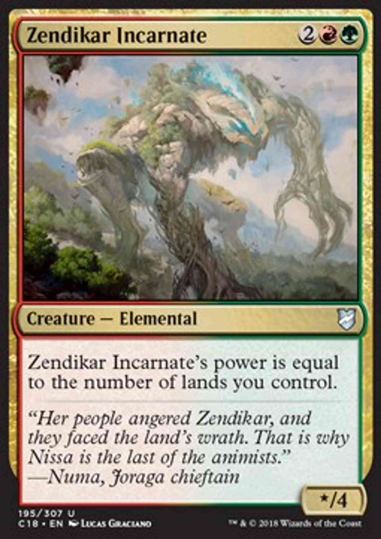 Zendikar Incarnate magic card front