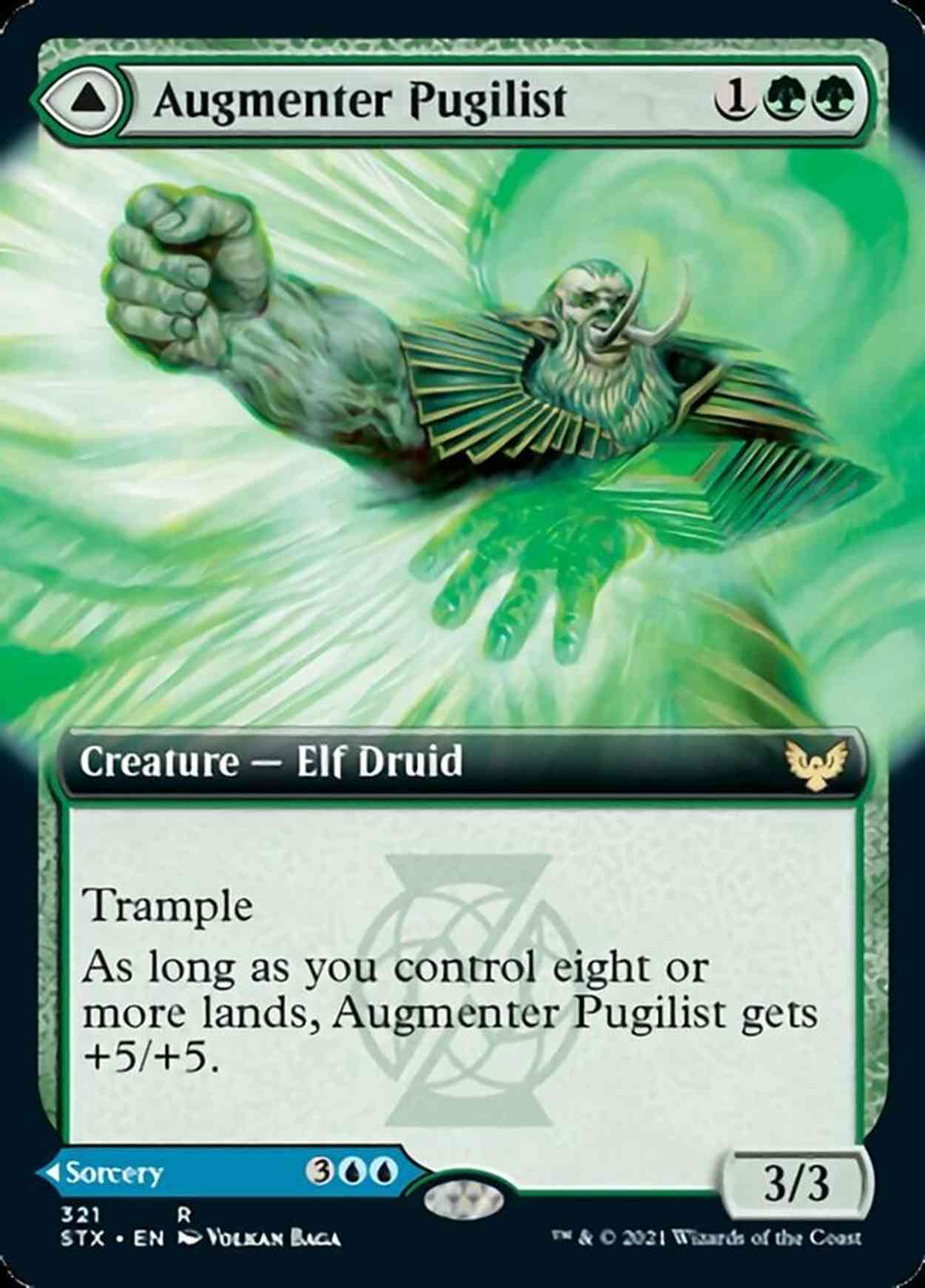 Augmenter Pugilist (Extended Art) magic card front