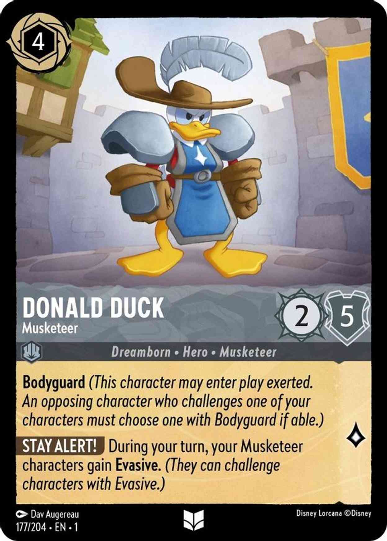 Donald Duck - Musketeer magic card front