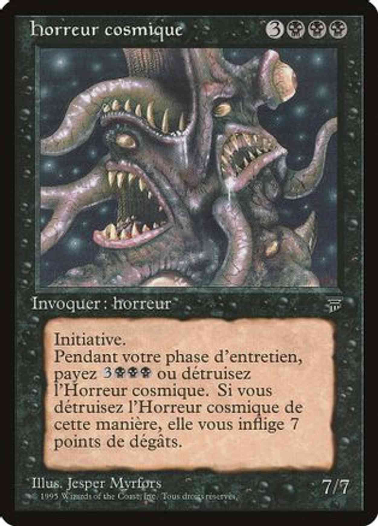 Cosmic Horror (French) - "Horreur cosmique" magic card front