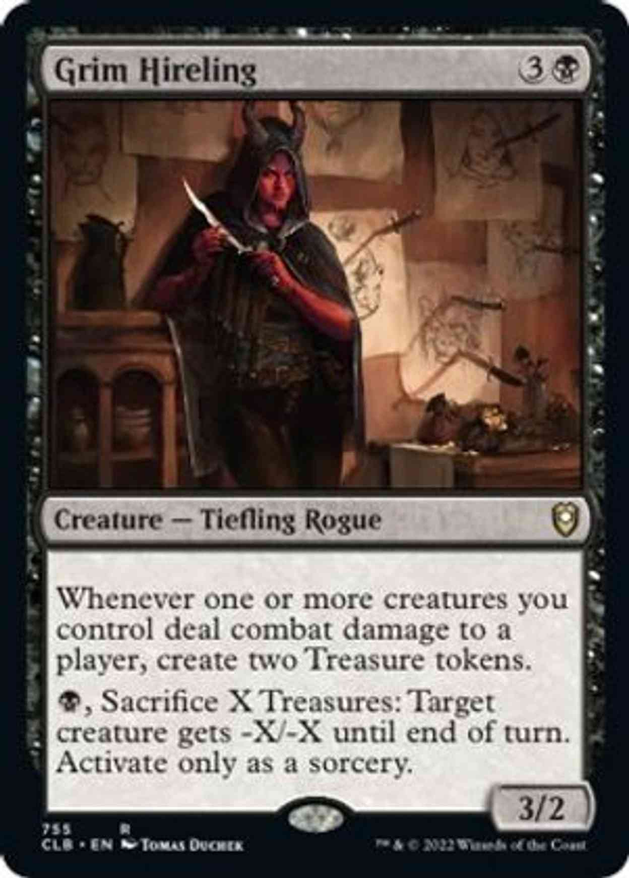 Grim Hireling magic card front