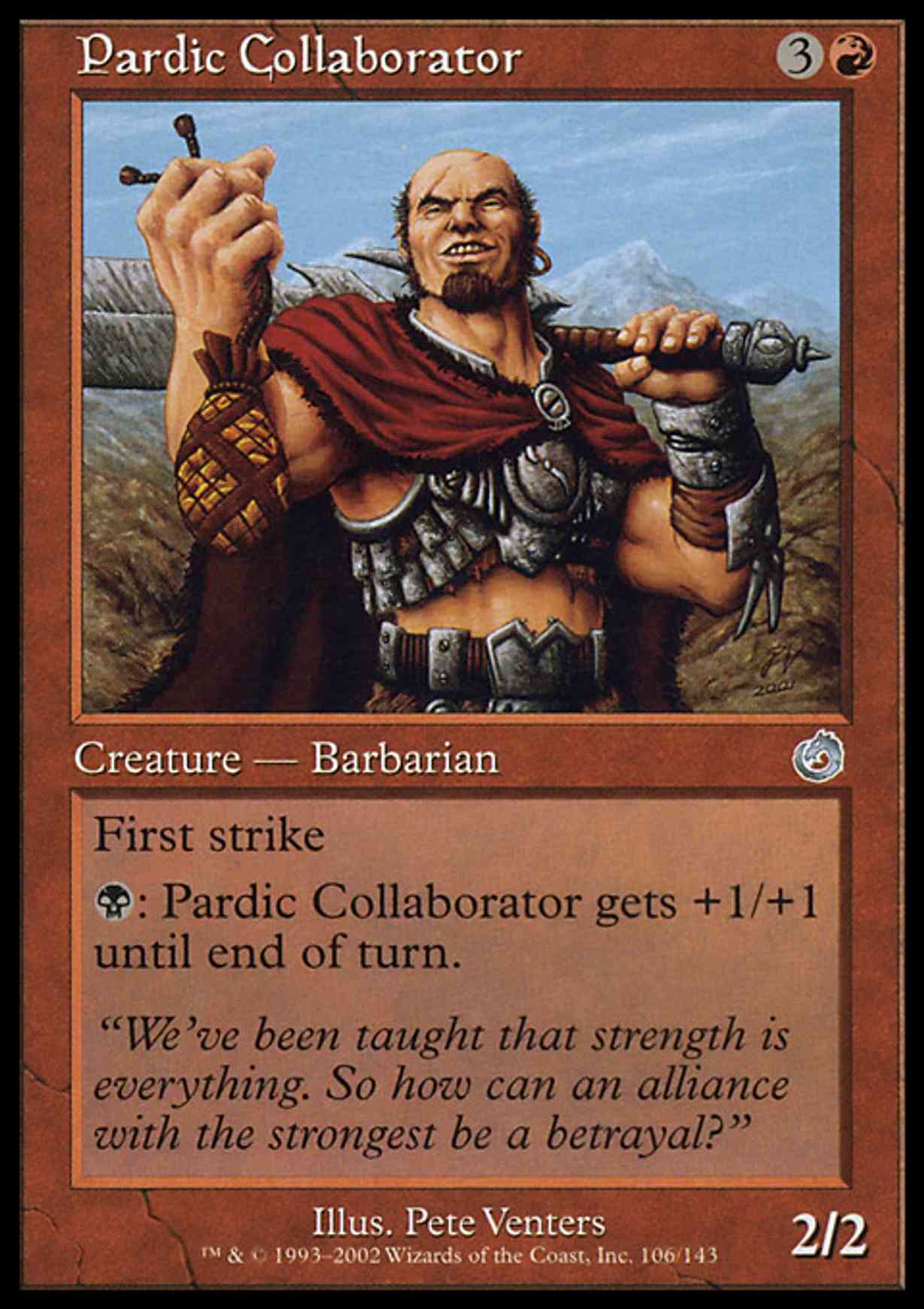Pardic Collaborator magic card front