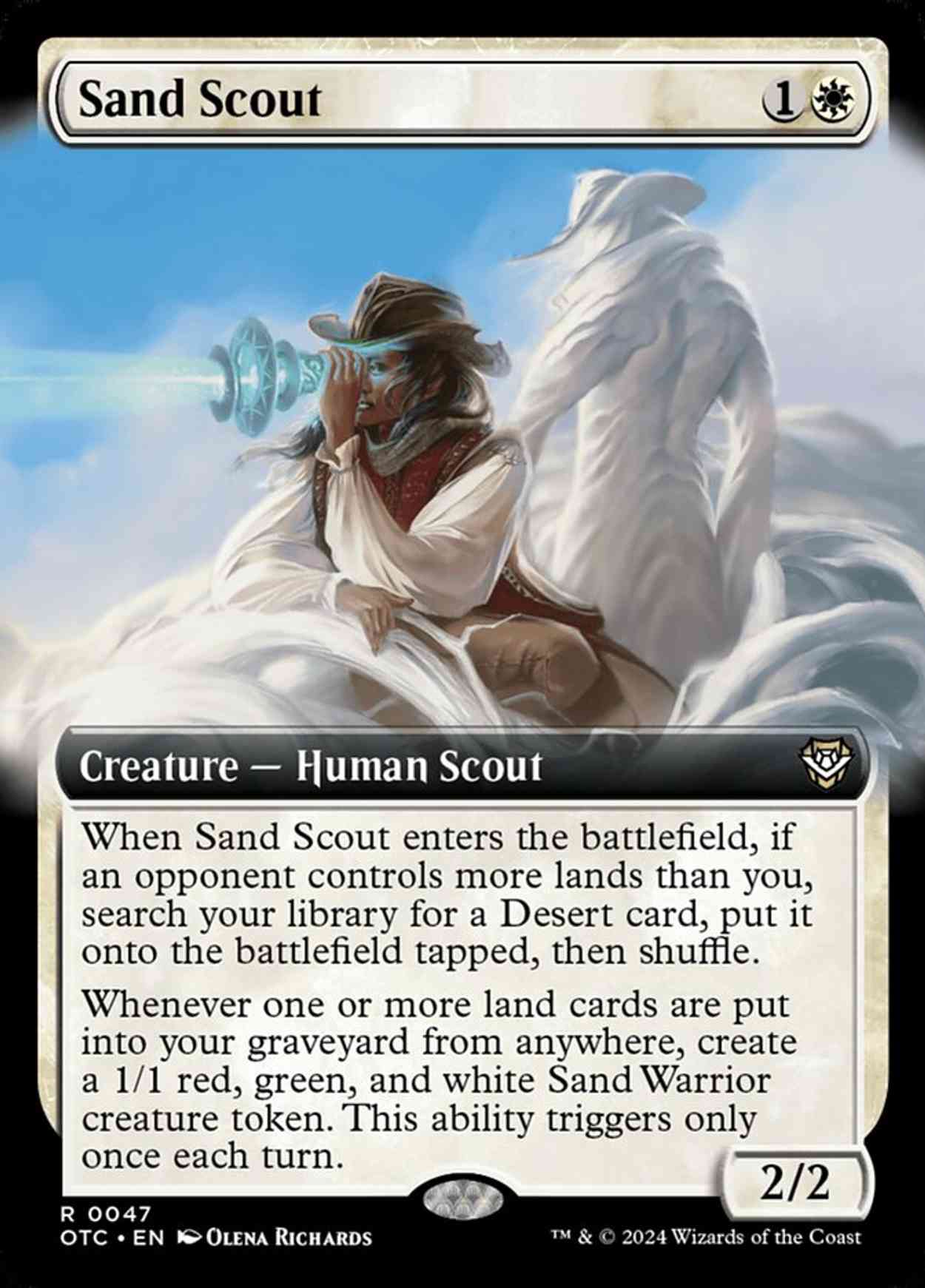 Sand Scout (Extended Art) magic card front