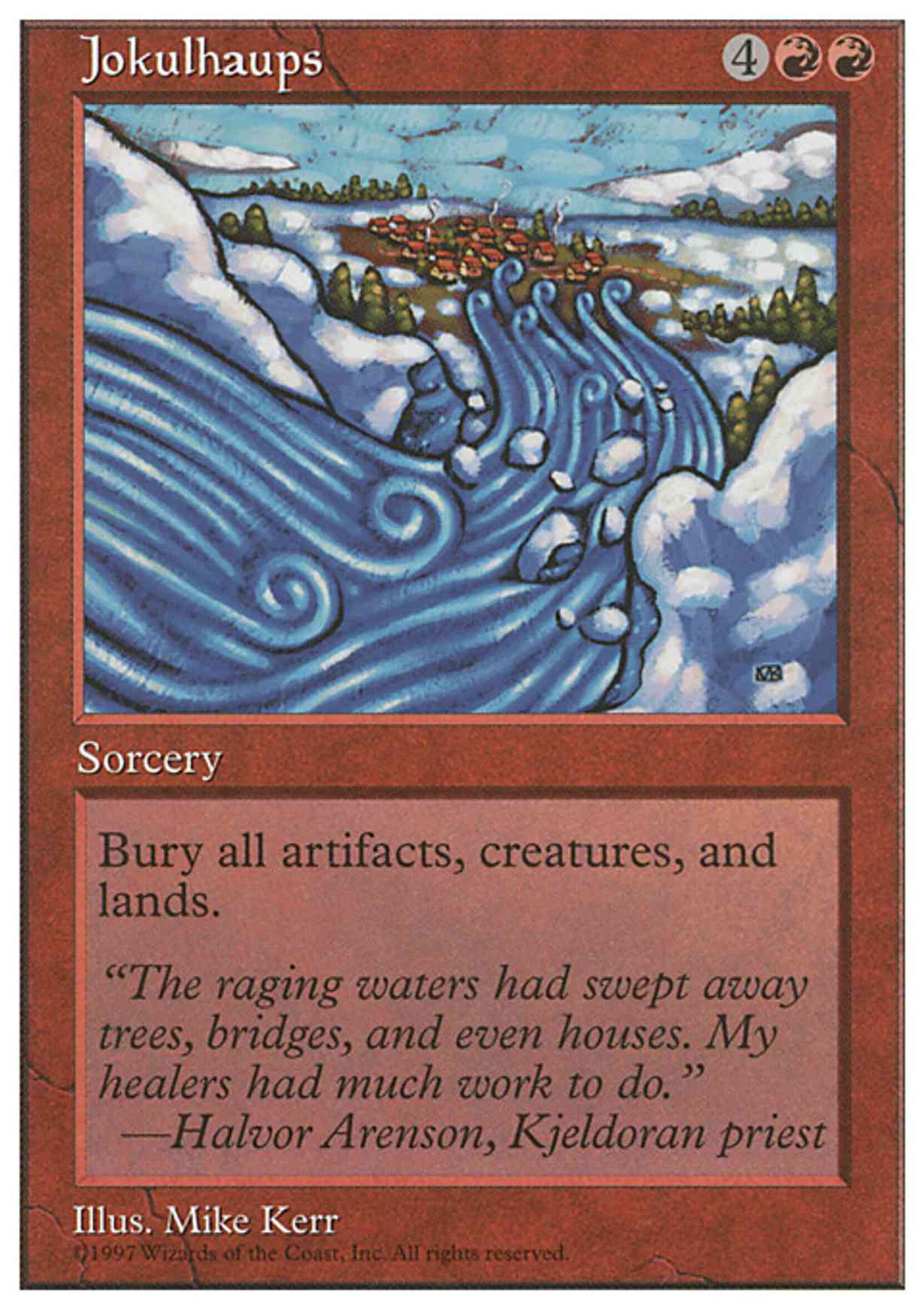 Jokulhaups magic card front