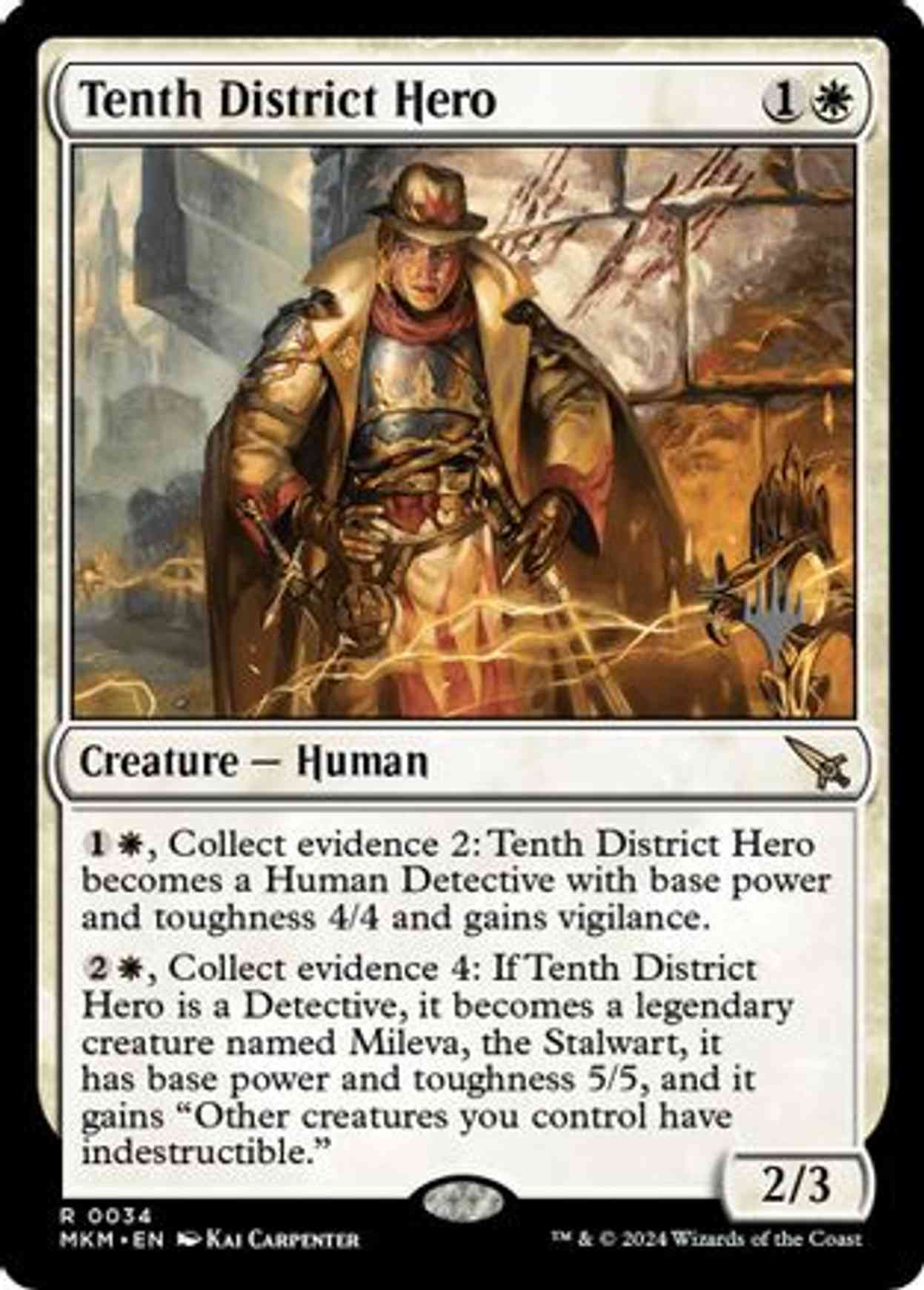 Tenth District Hero magic card front