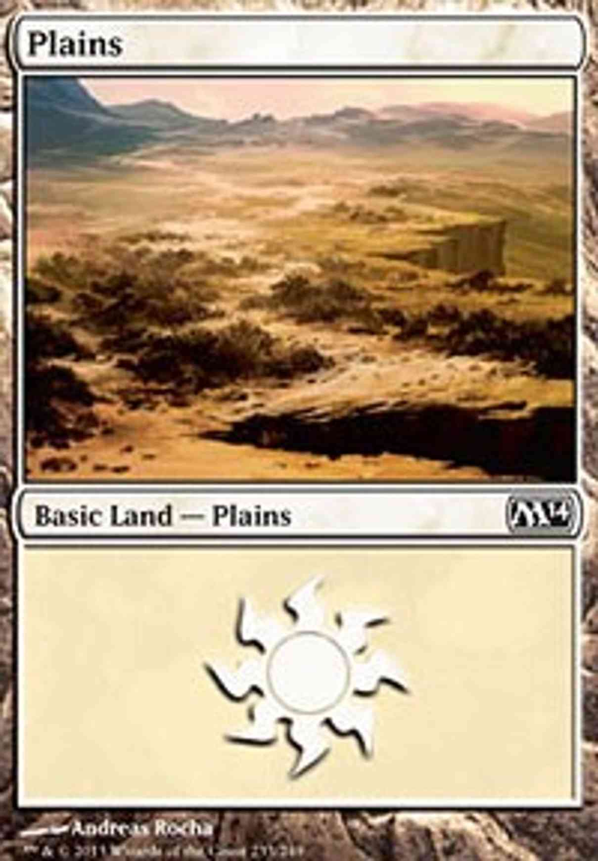 Plains (233) magic card front