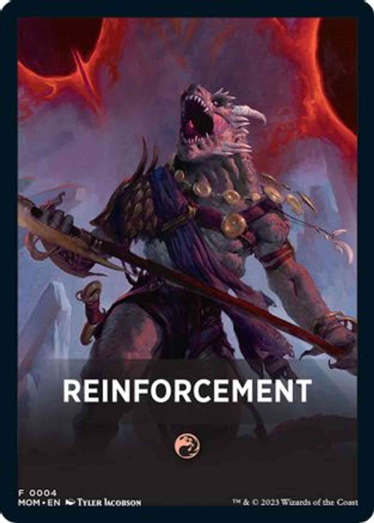 Reinforcement Theme Card magic card front