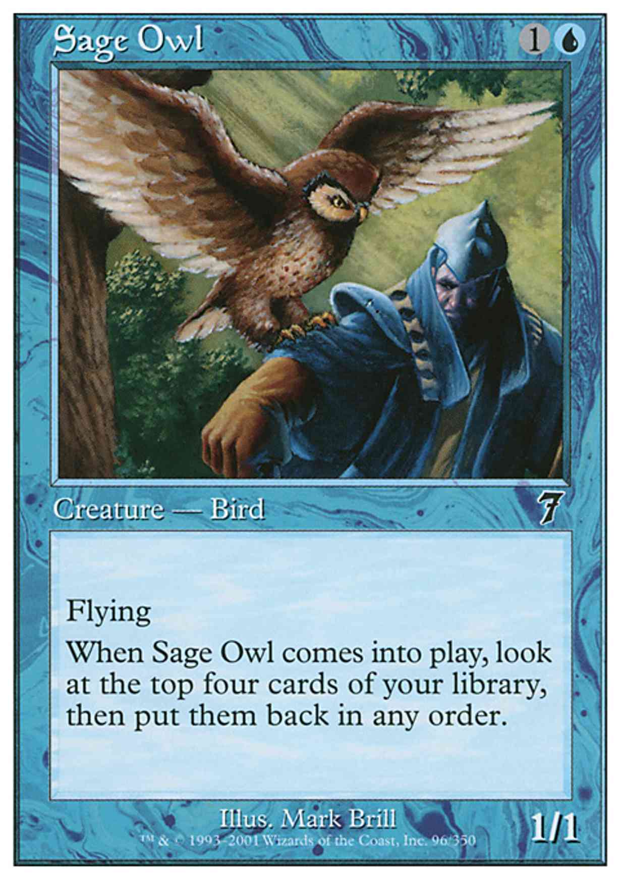 Sage Owl magic card front