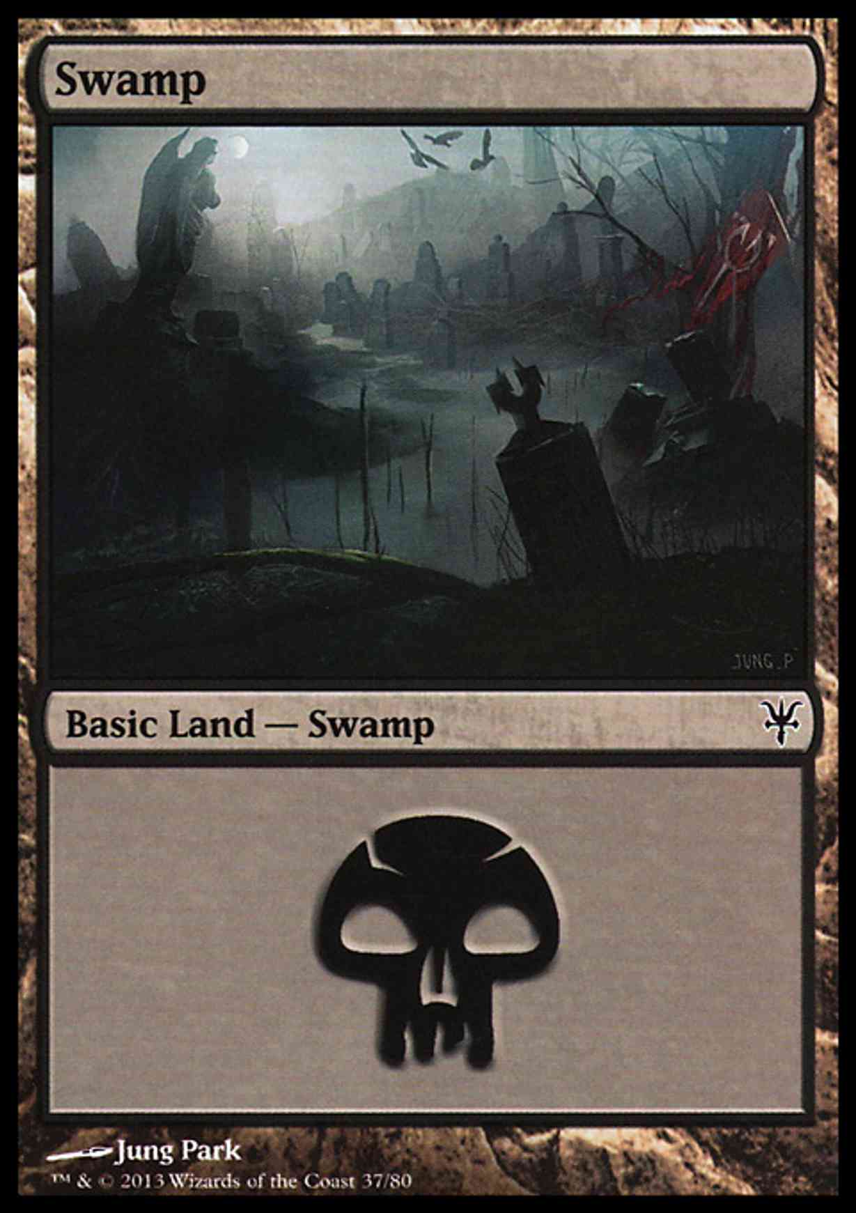 Swamp (37) magic card front