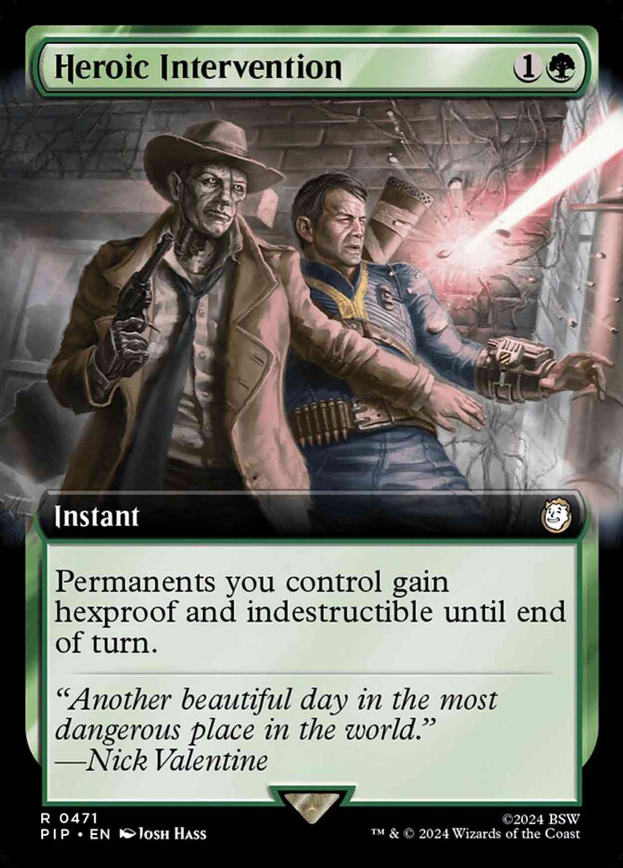 Heroic Intervention (Extended Art) magic card front
