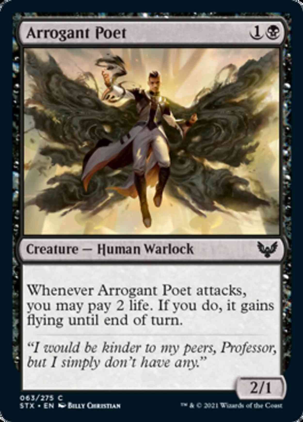 Arrogant Poet magic card front