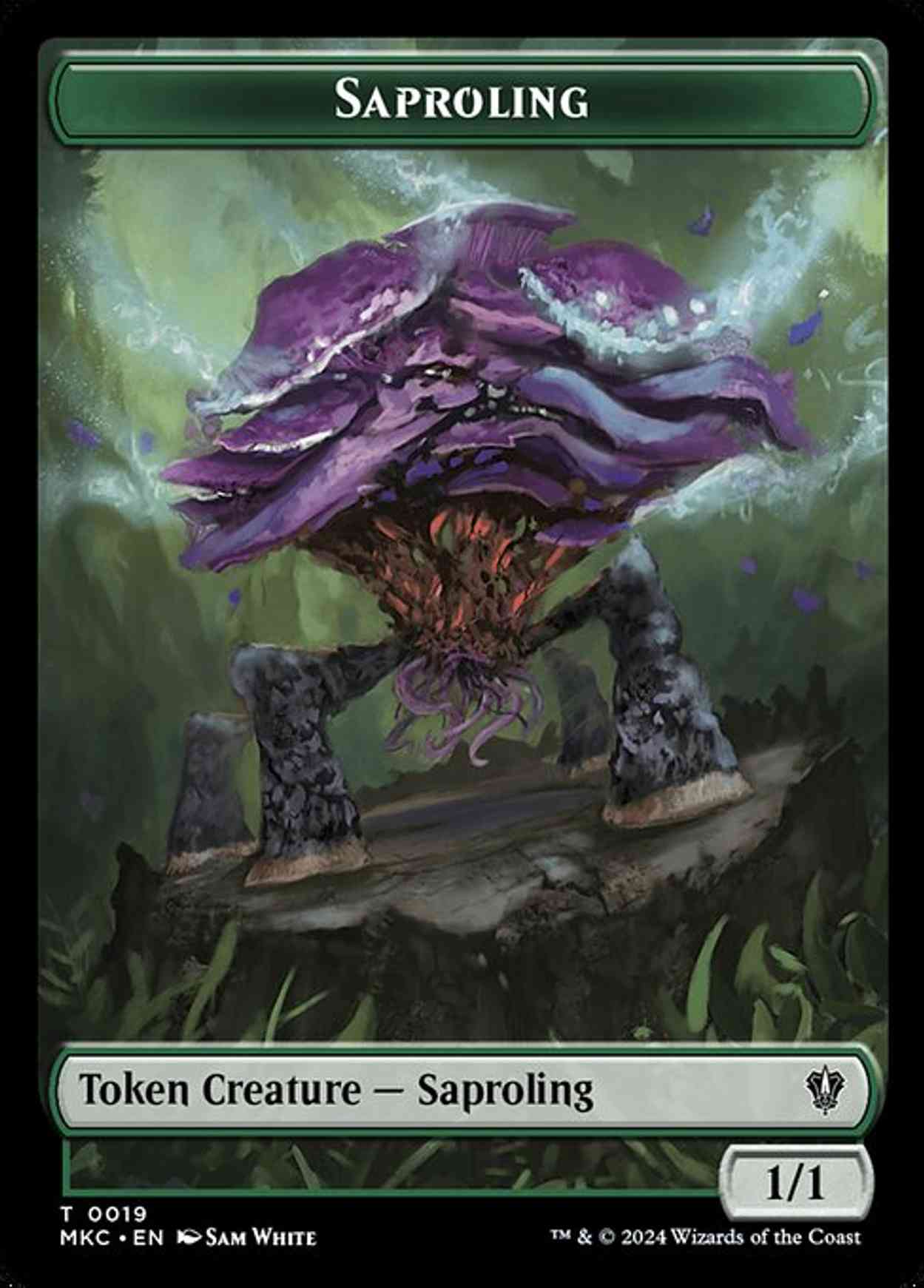 Saproling // Manifest Double-Sided Token magic card front