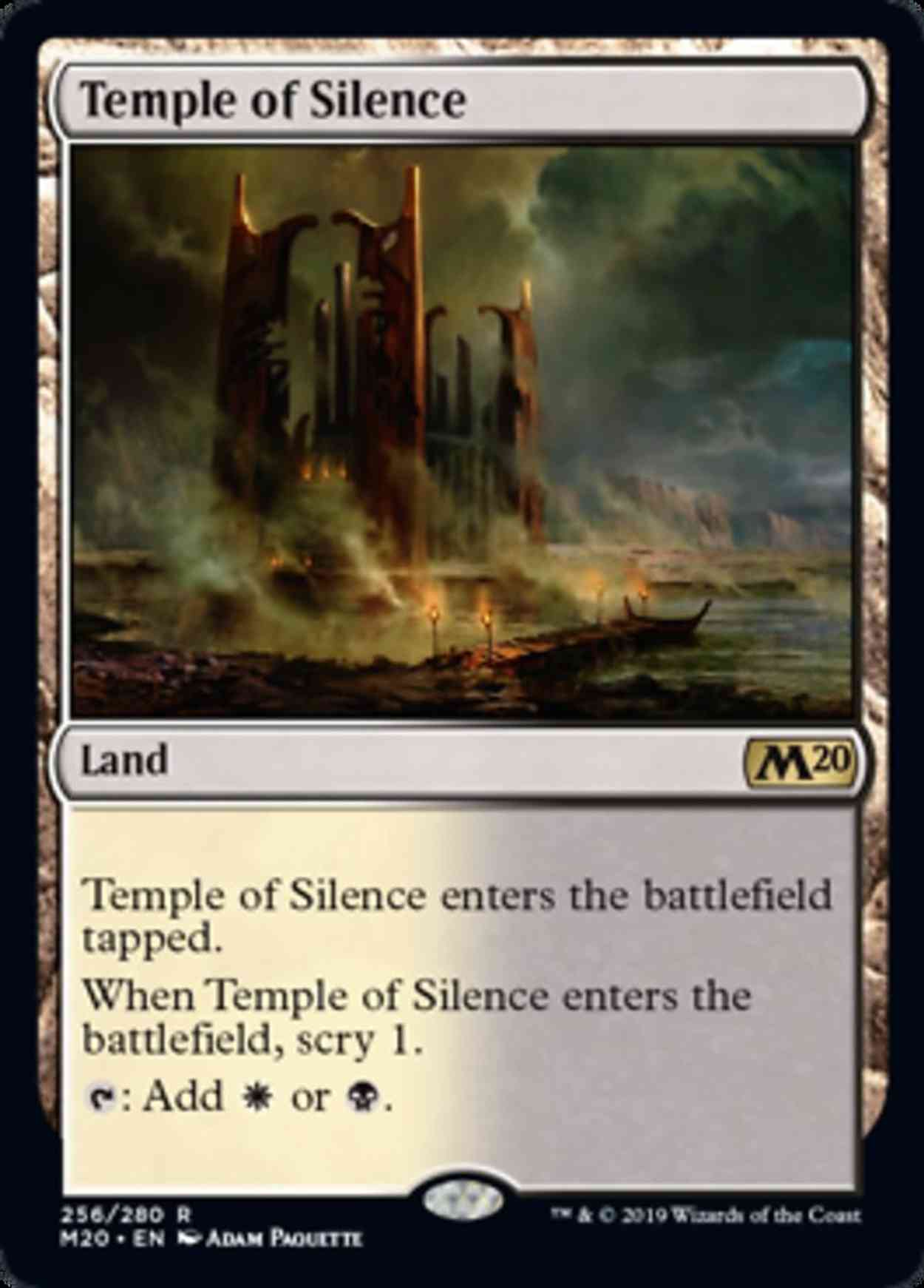 Temple of Silence magic card front