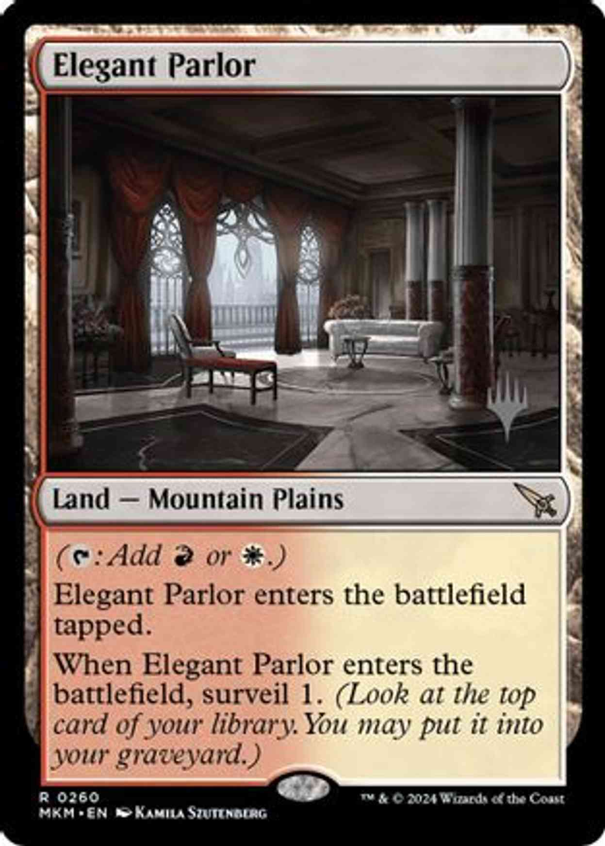 Elegant Parlor magic card front