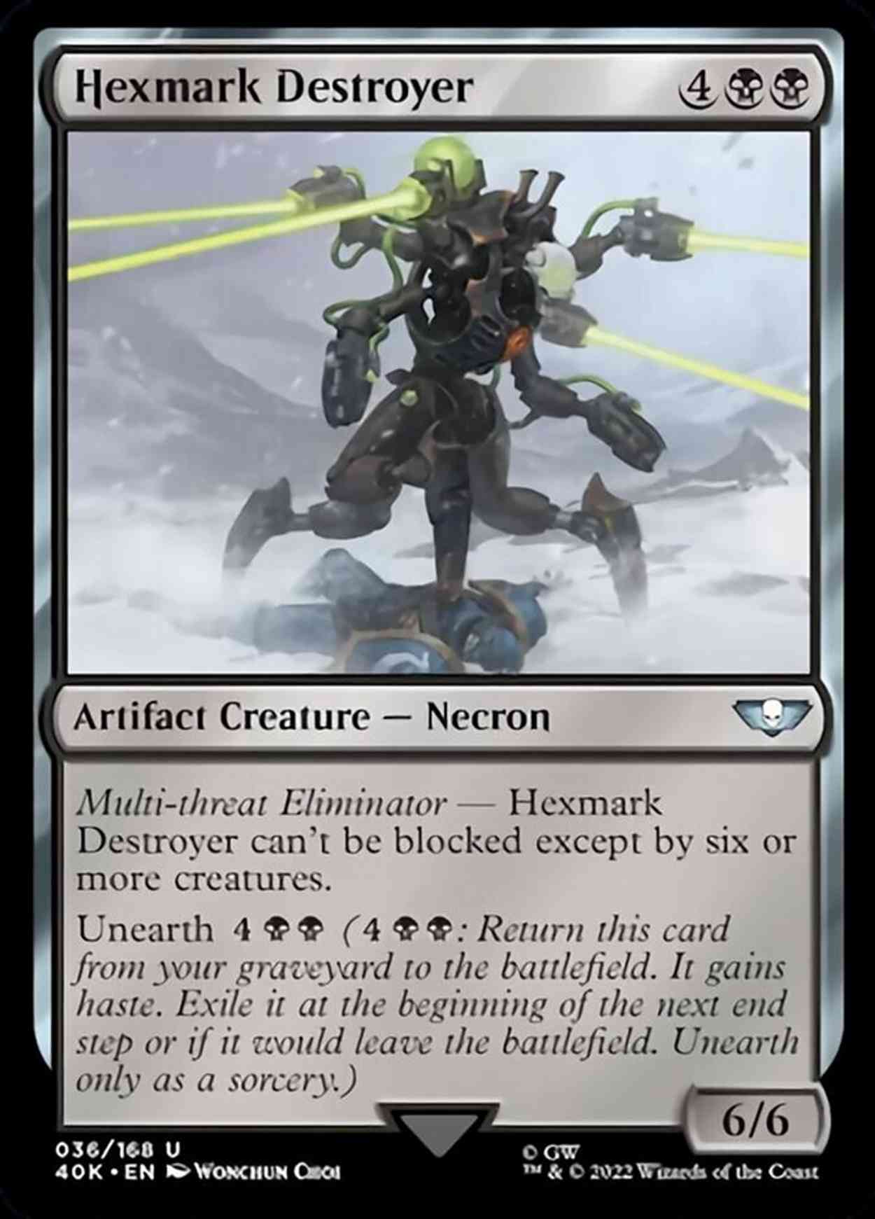 Hexmark Destroyer magic card front