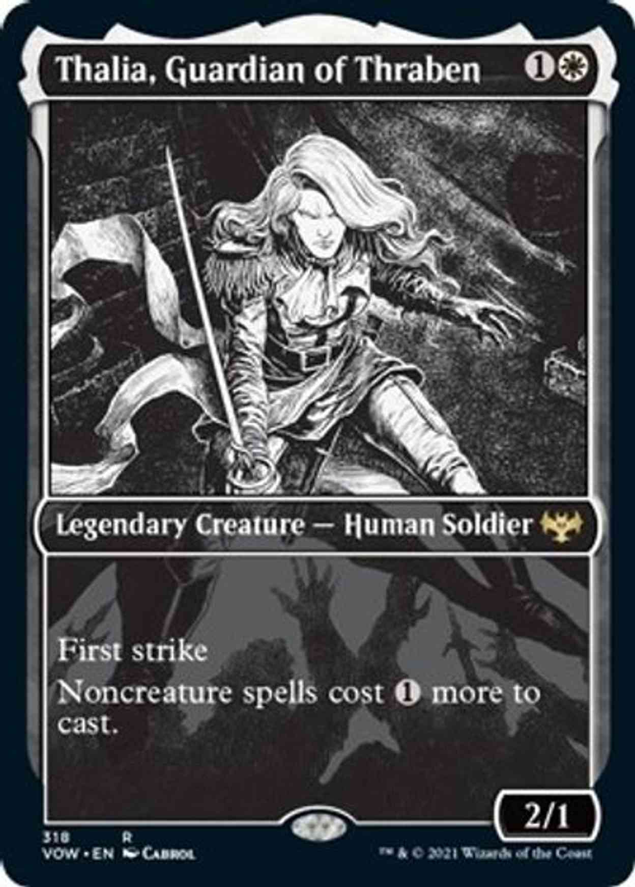 Thalia, Guardian of Thraben (Showcase) magic card front