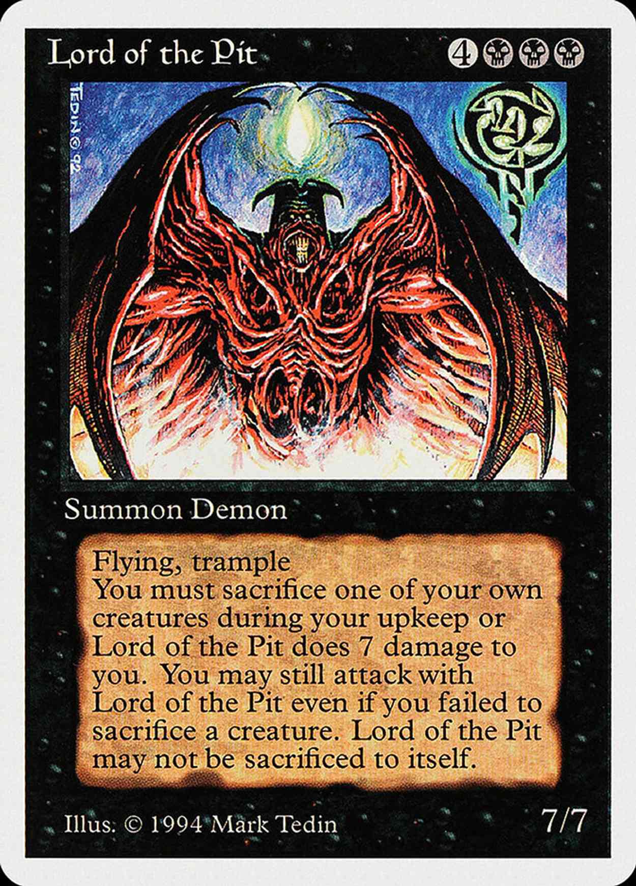 Lord of the Pit magic card front