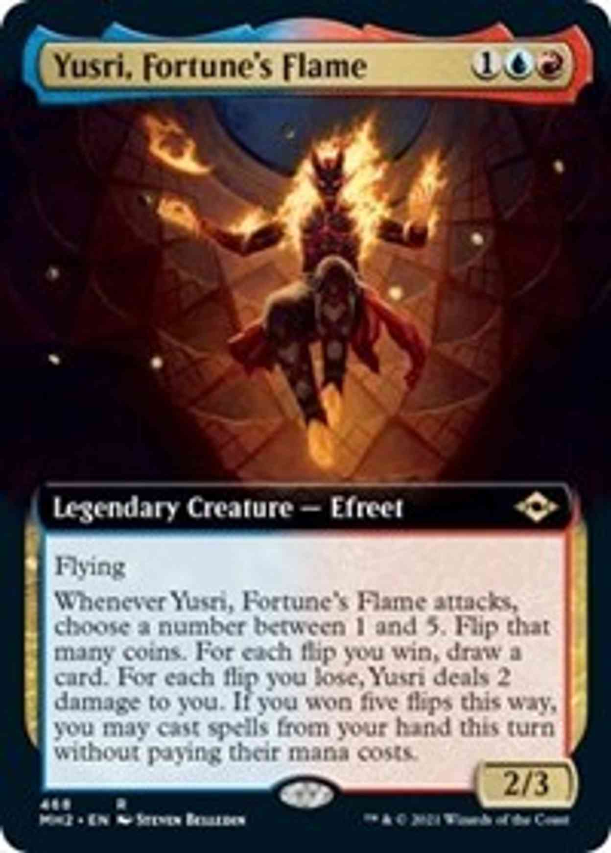 Yusri, Fortune's Flame (Extended Art) magic card front