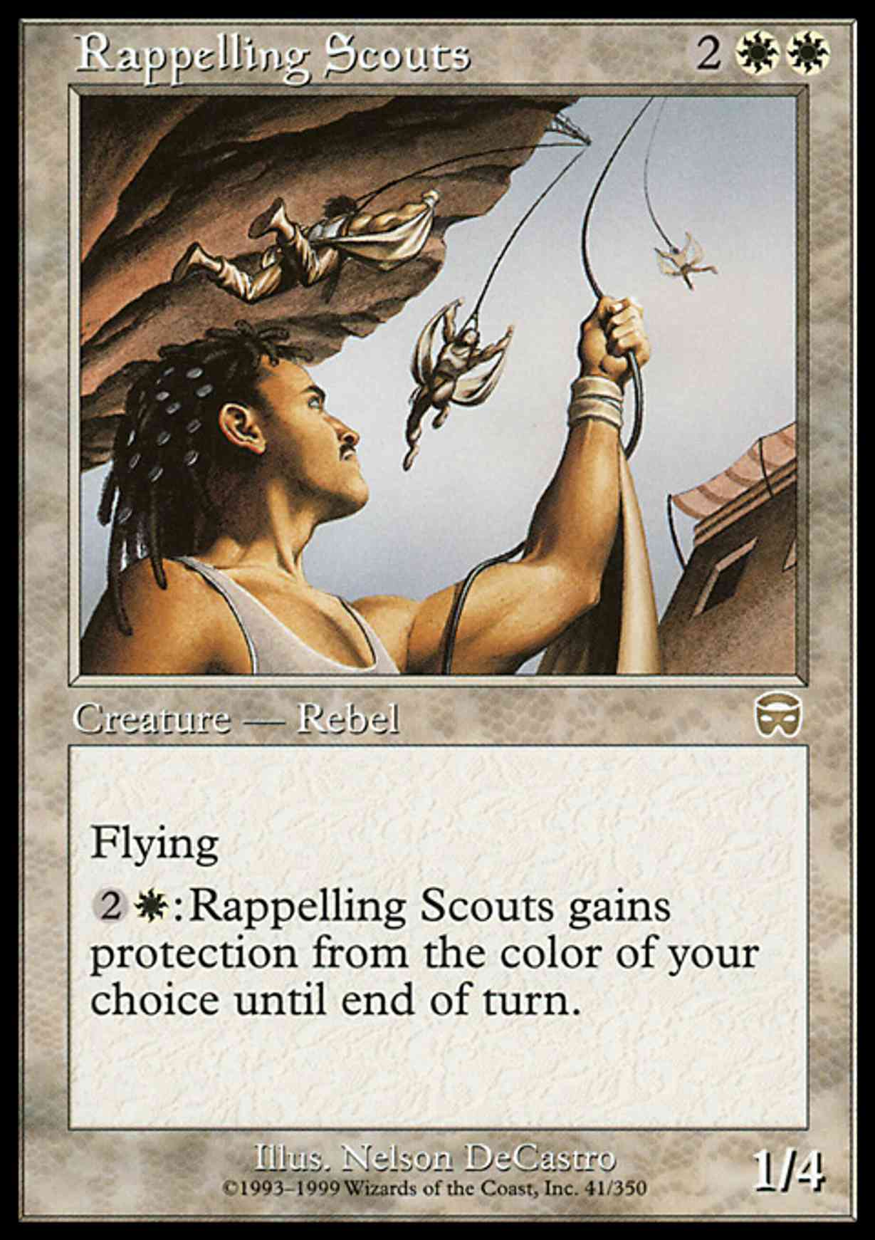 Rappelling Scouts magic card front