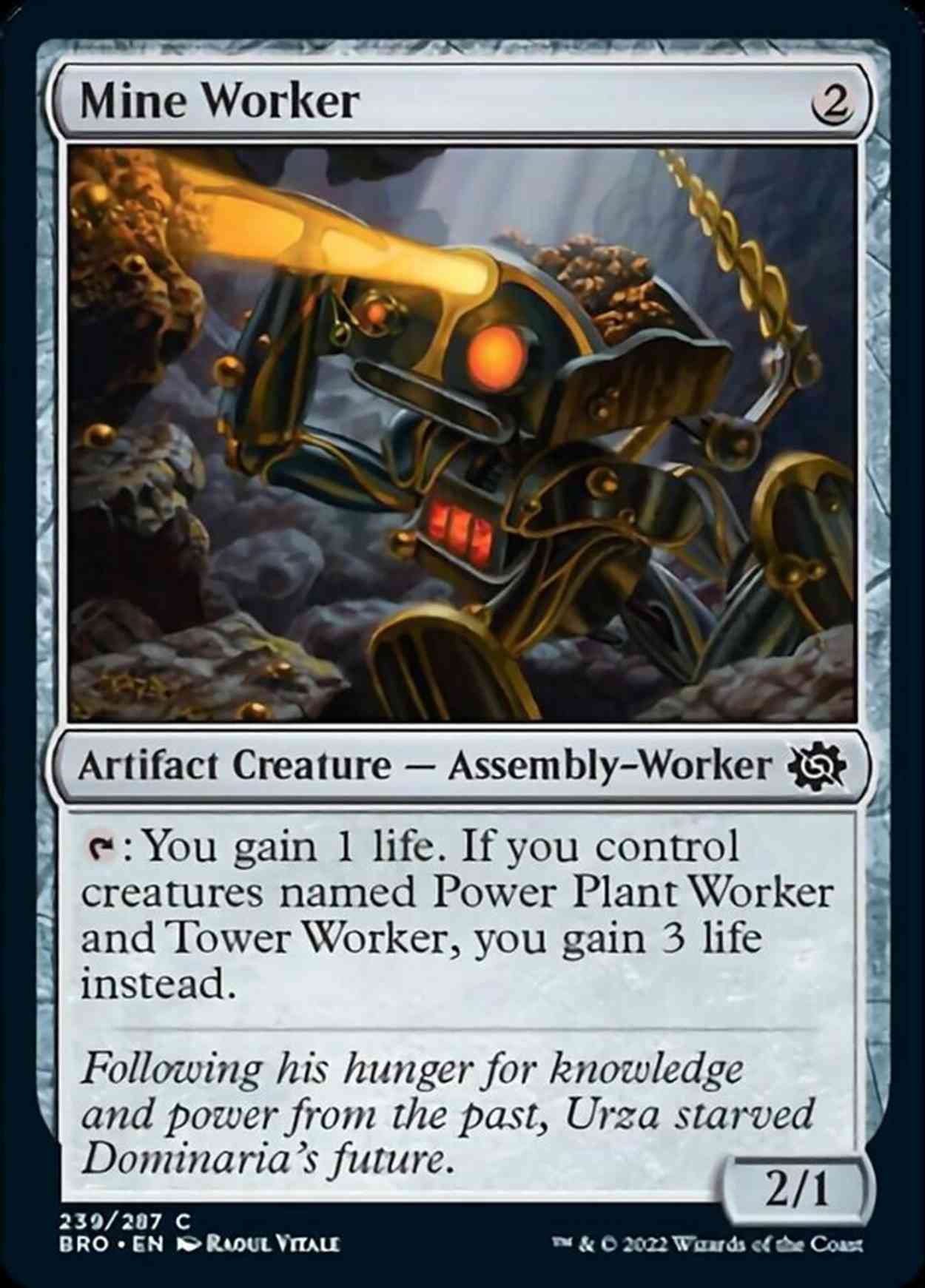 Mine Worker magic card front