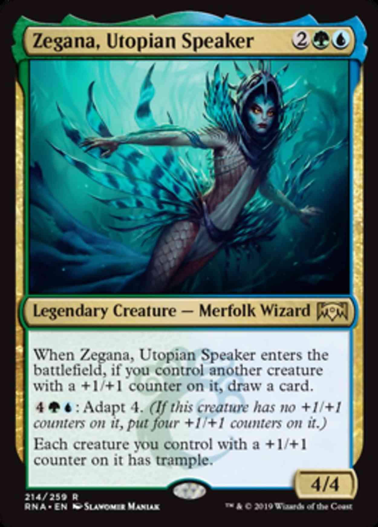 Zegana, Utopian Speaker magic card front