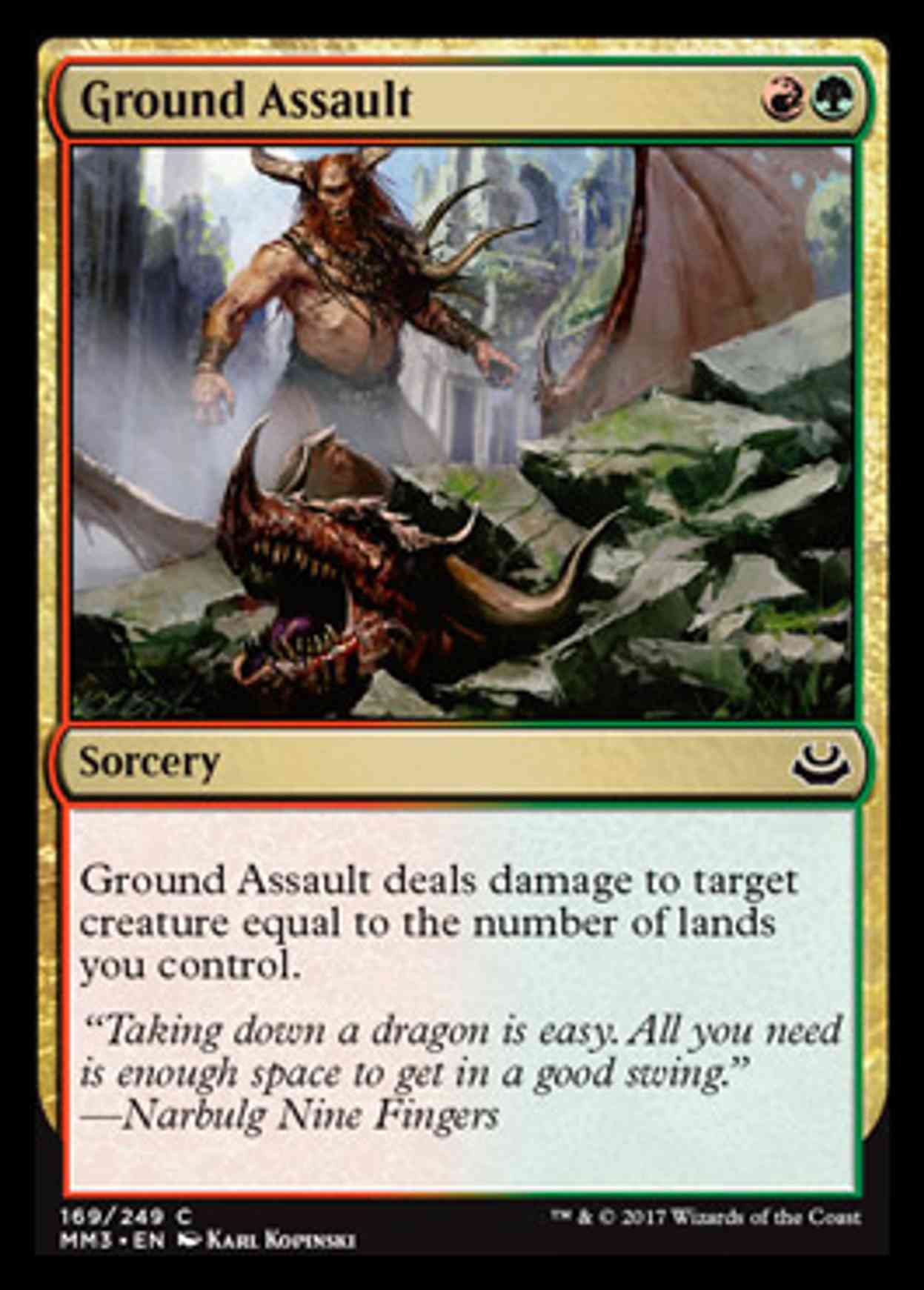 Ground Assault magic card front