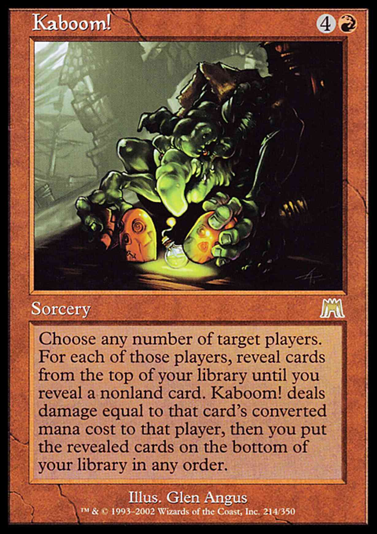 Kaboom! Price from mtg Onslaught