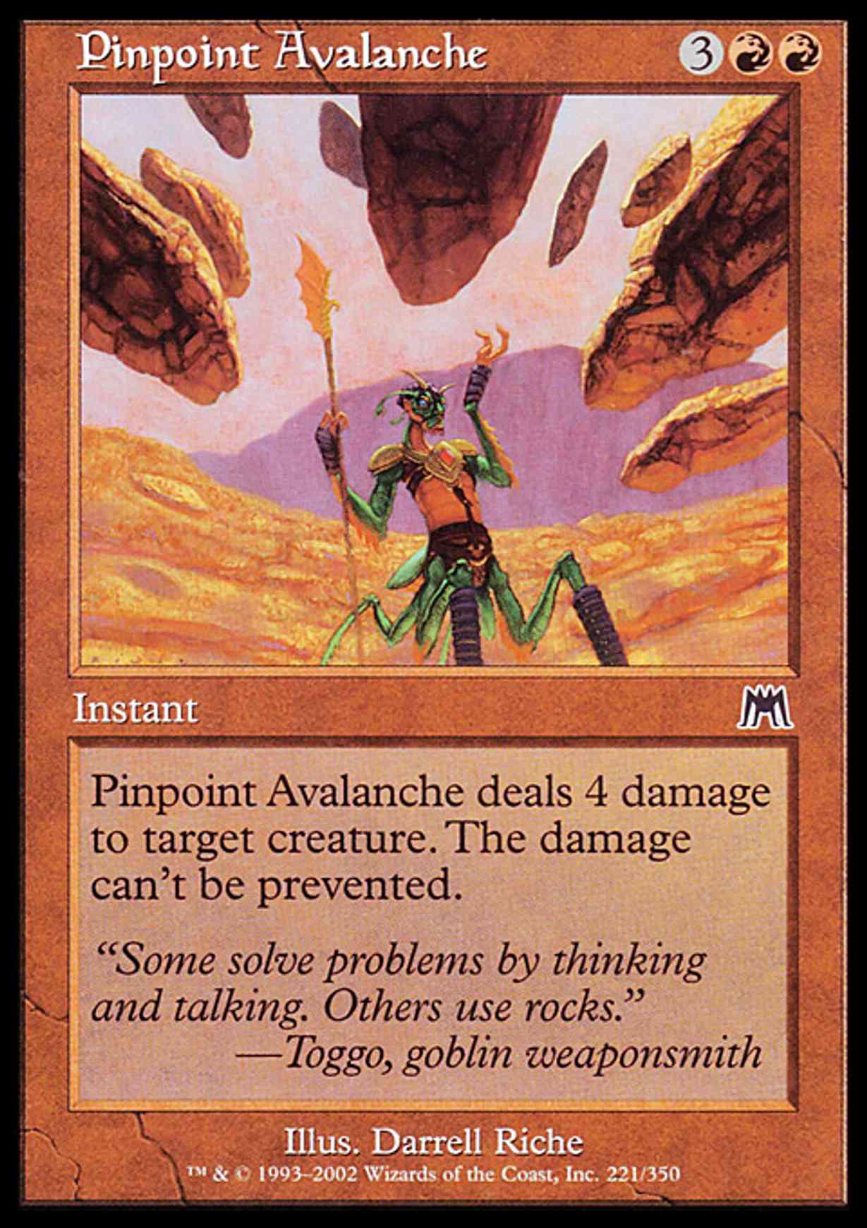 Pinpoint Avalanche magic card front