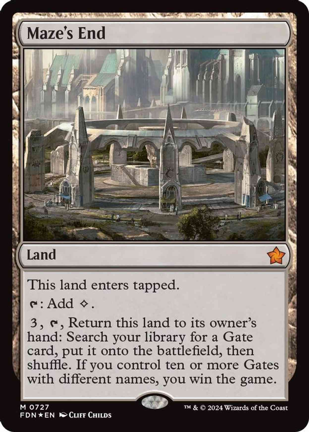 Maze's End magic card front