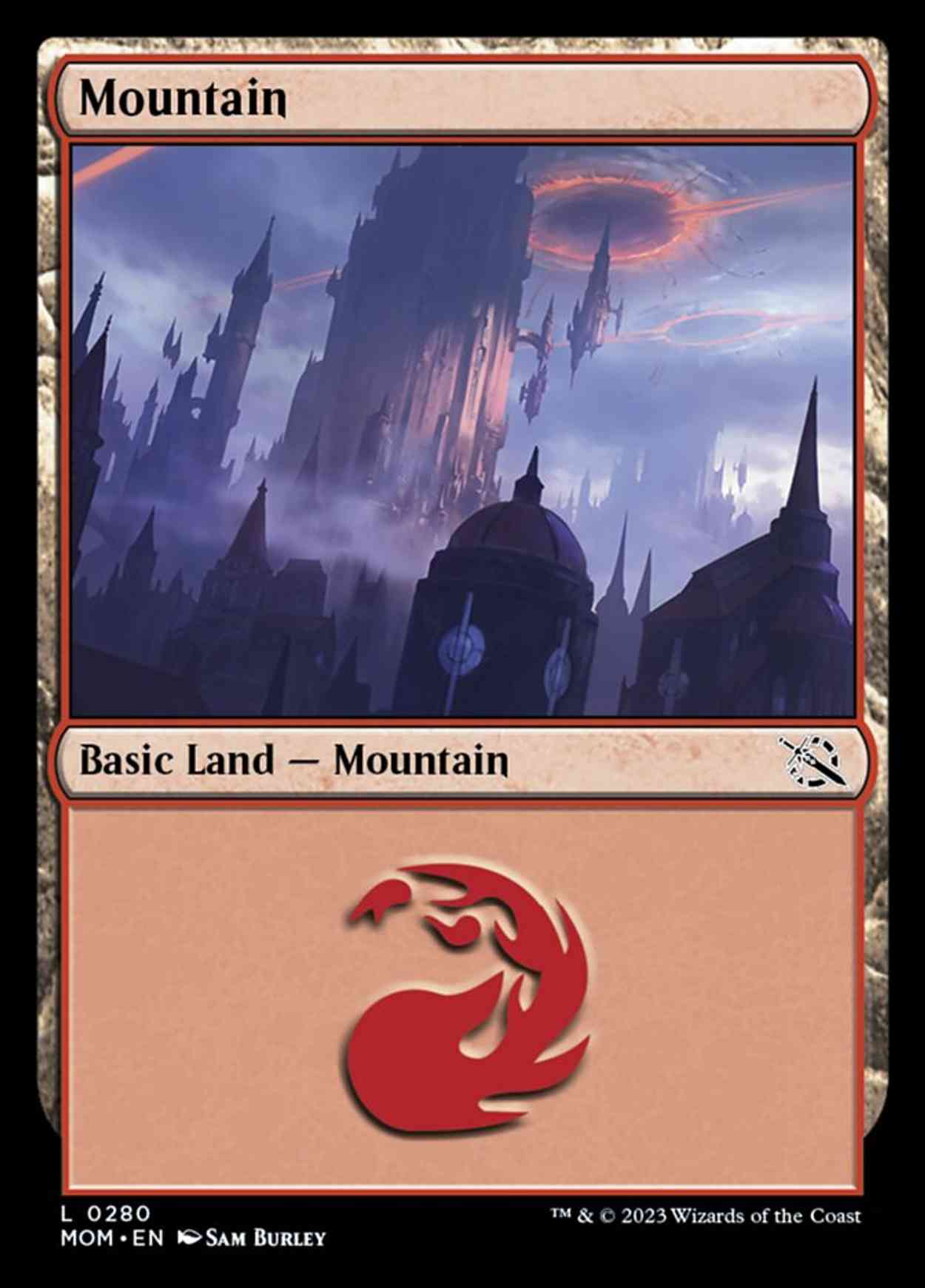 Mountain (0280) magic card front