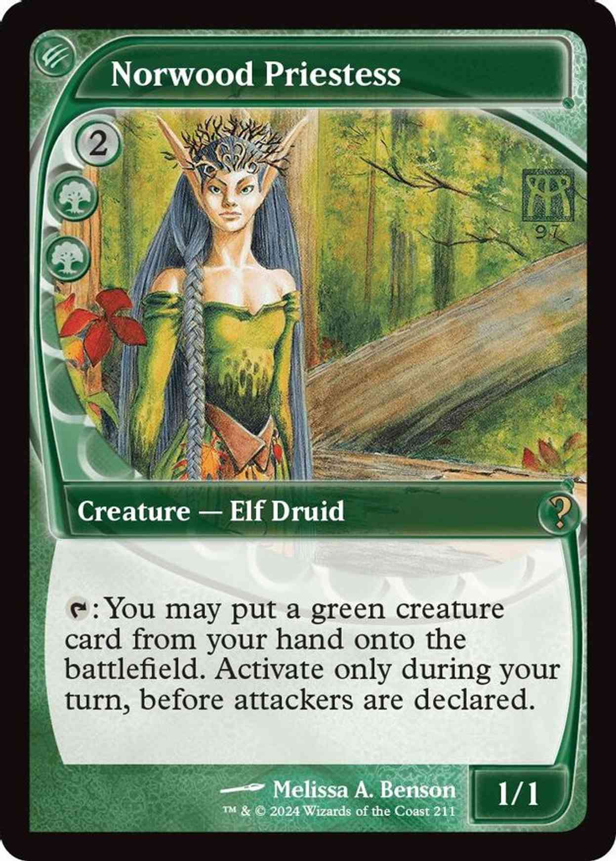 Norwood Priestess (Future Sight) magic card front