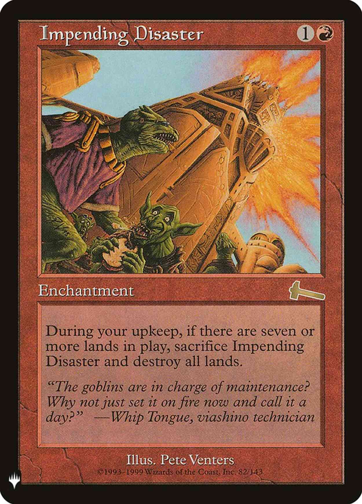 Impending Disaster magic card front