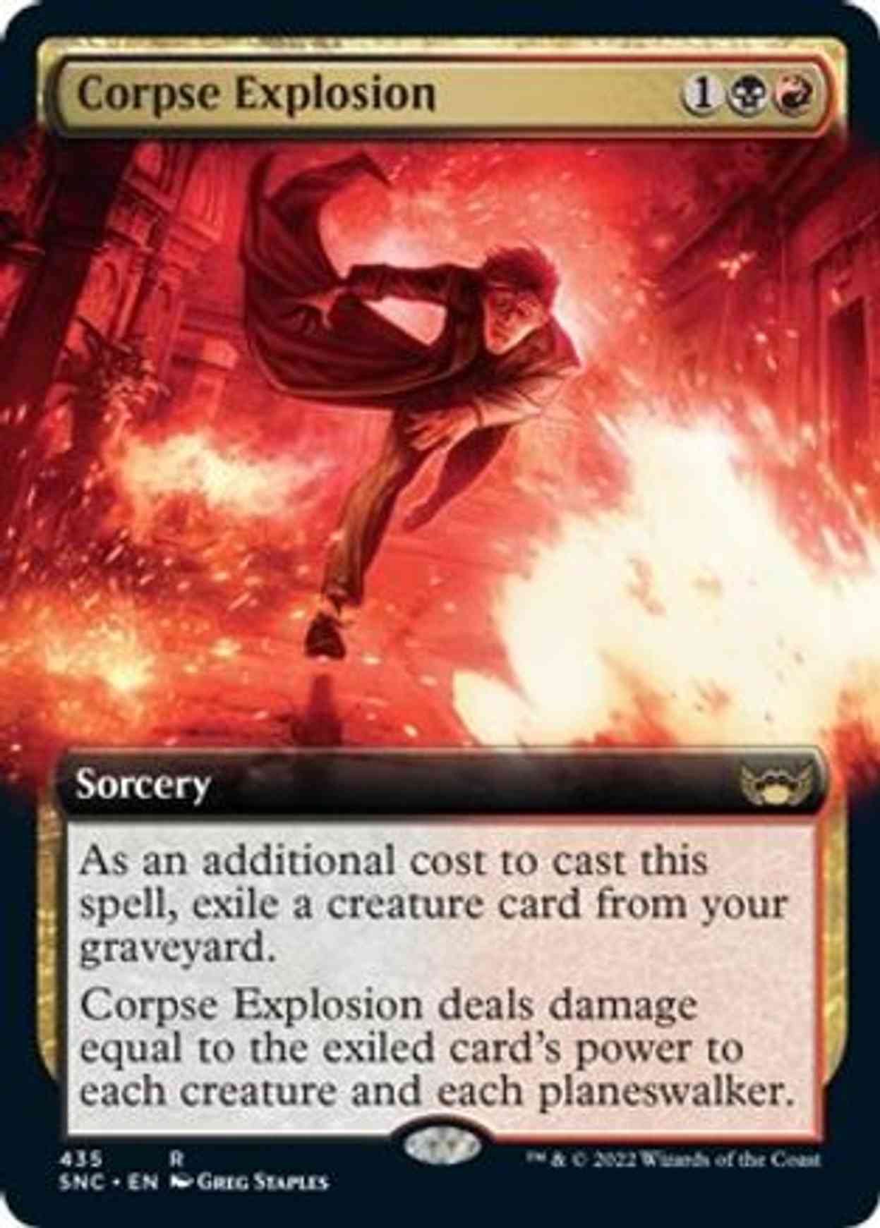 Corpse Explosion (Extended Art) magic card front