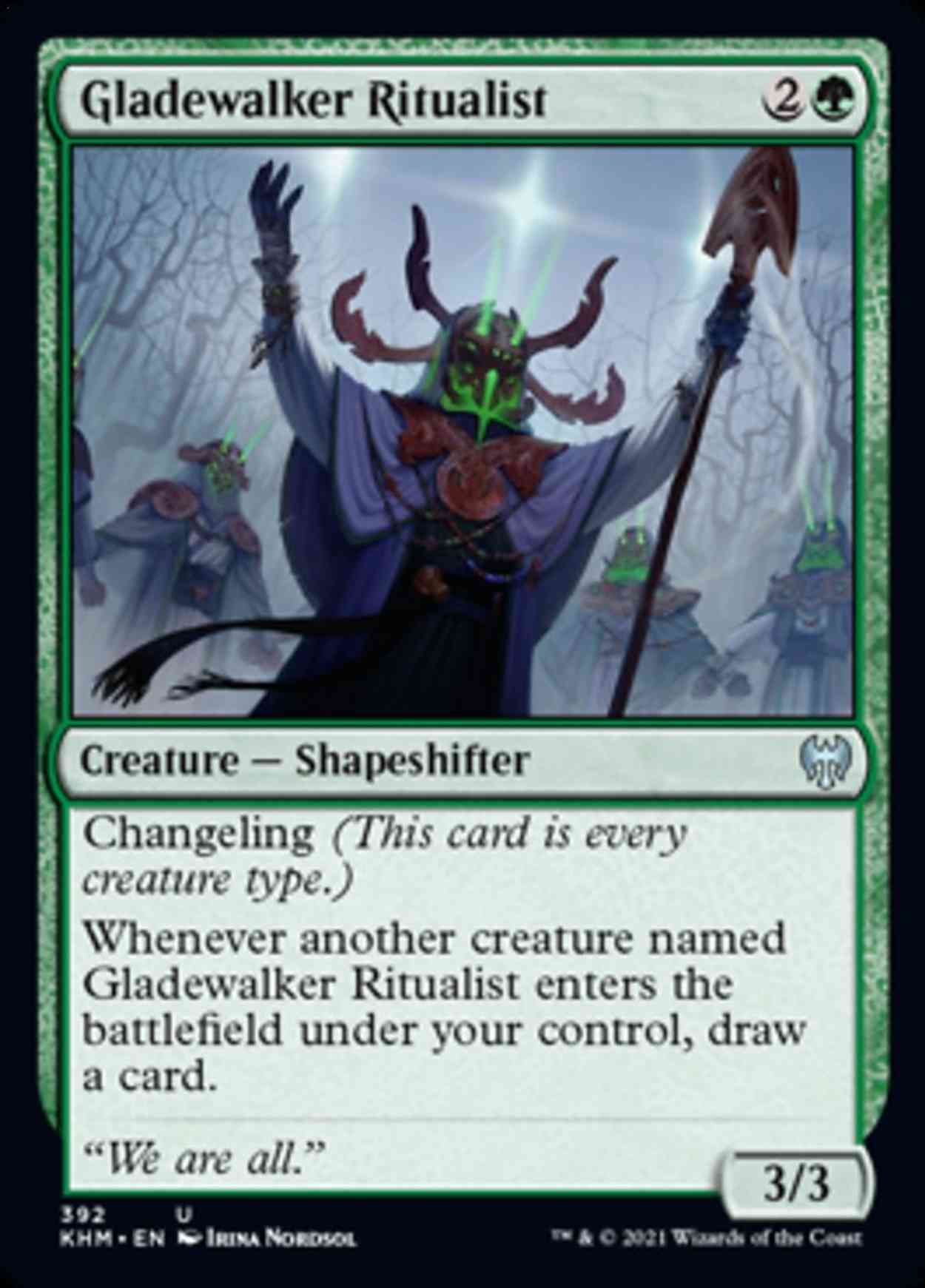 Gladewalker Ritualist magic card front