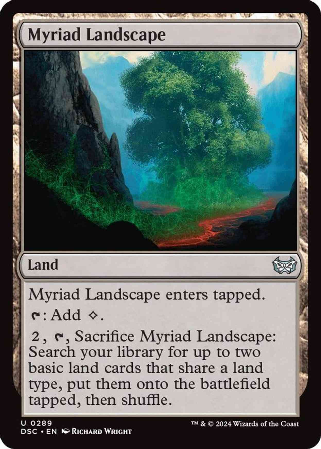 Myriad Landscape magic card front