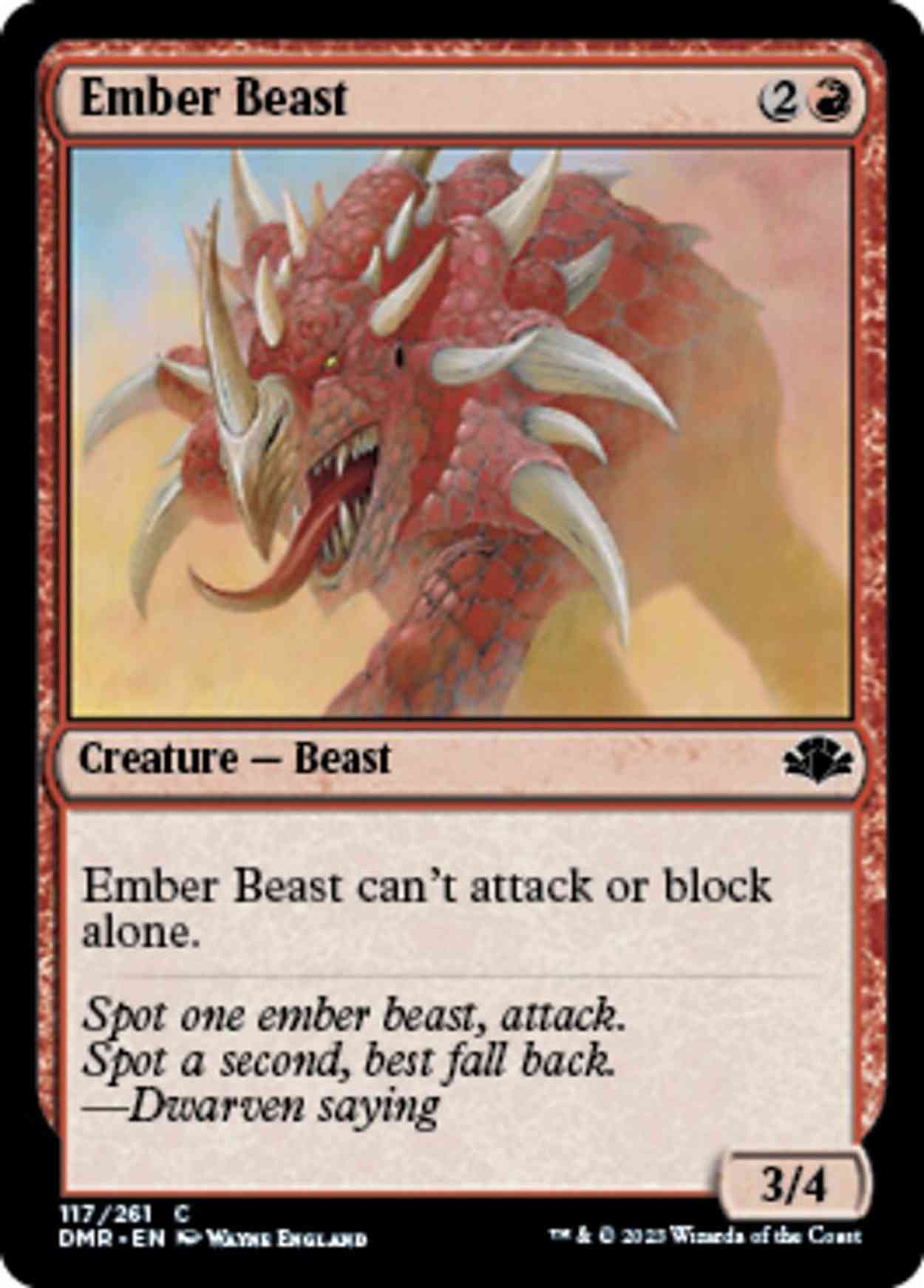 Ember Beast magic card front